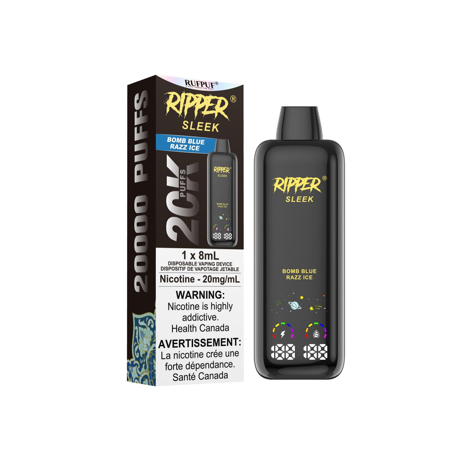 Ripper Sleek 20K - Disposable - Grape Ice