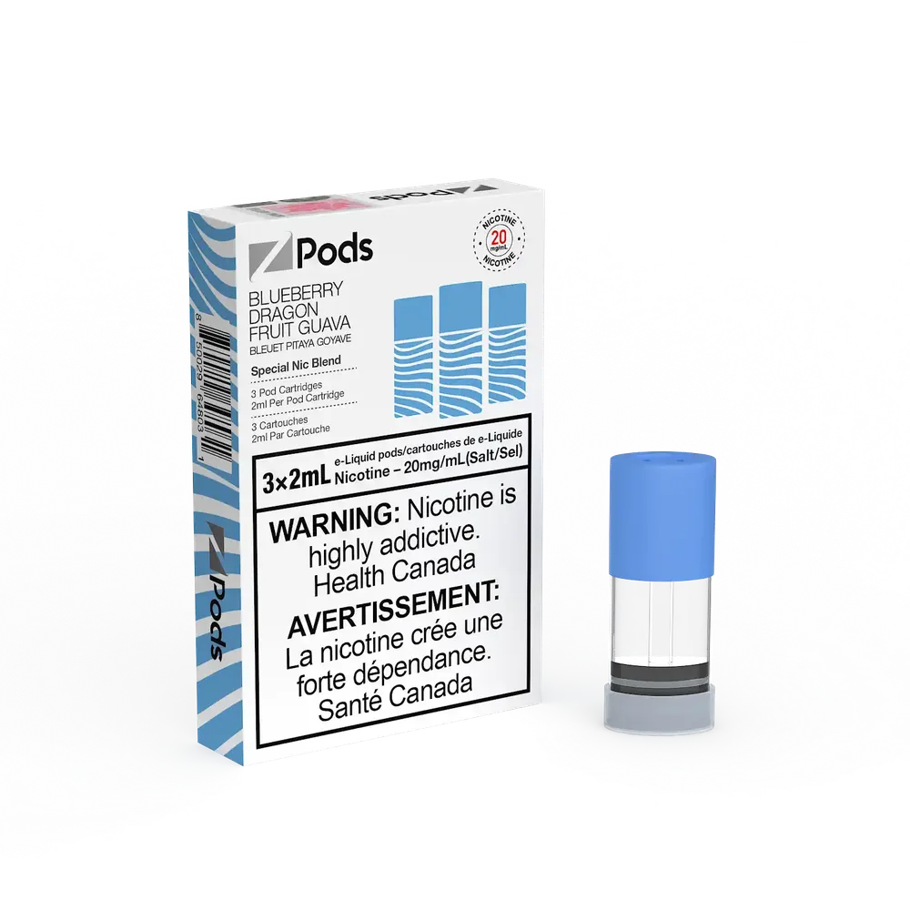 Zpods - Closed Pod System Blueberry Dragon Fruit Guava — Federal excise stamp