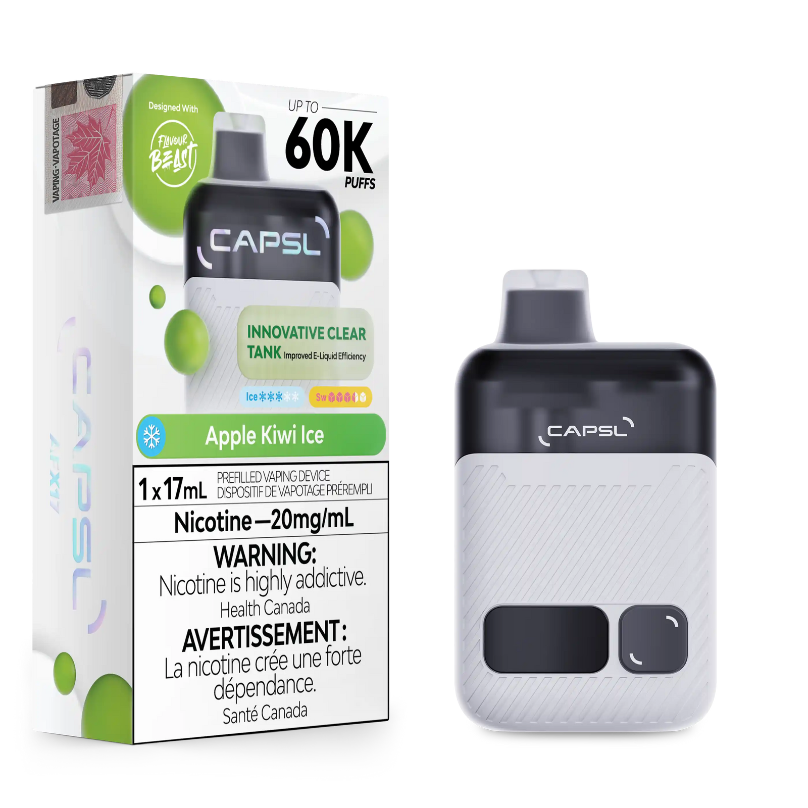 CAPSL AFX17 Disposable - Classic - Apple Kiwi Ice