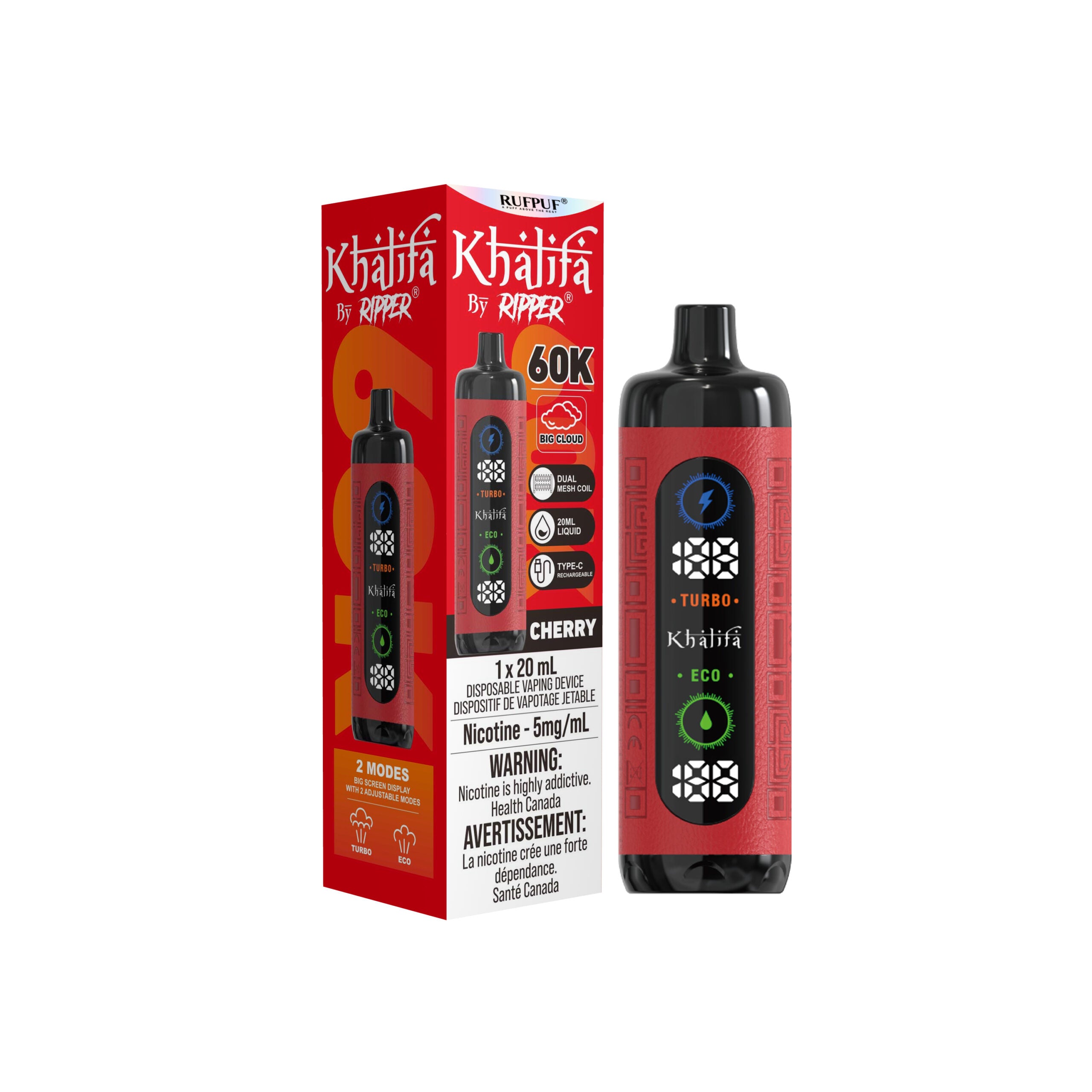 Khalifa Bar by Ripper 60K - Disposable Shisha Style Vape