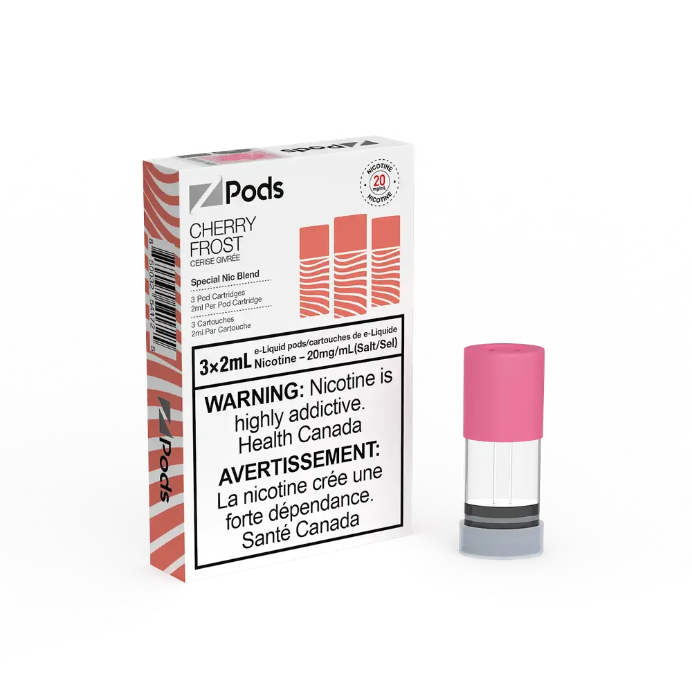 Zpods - Closed Pod System Cherry Frost — Federal excise stamp