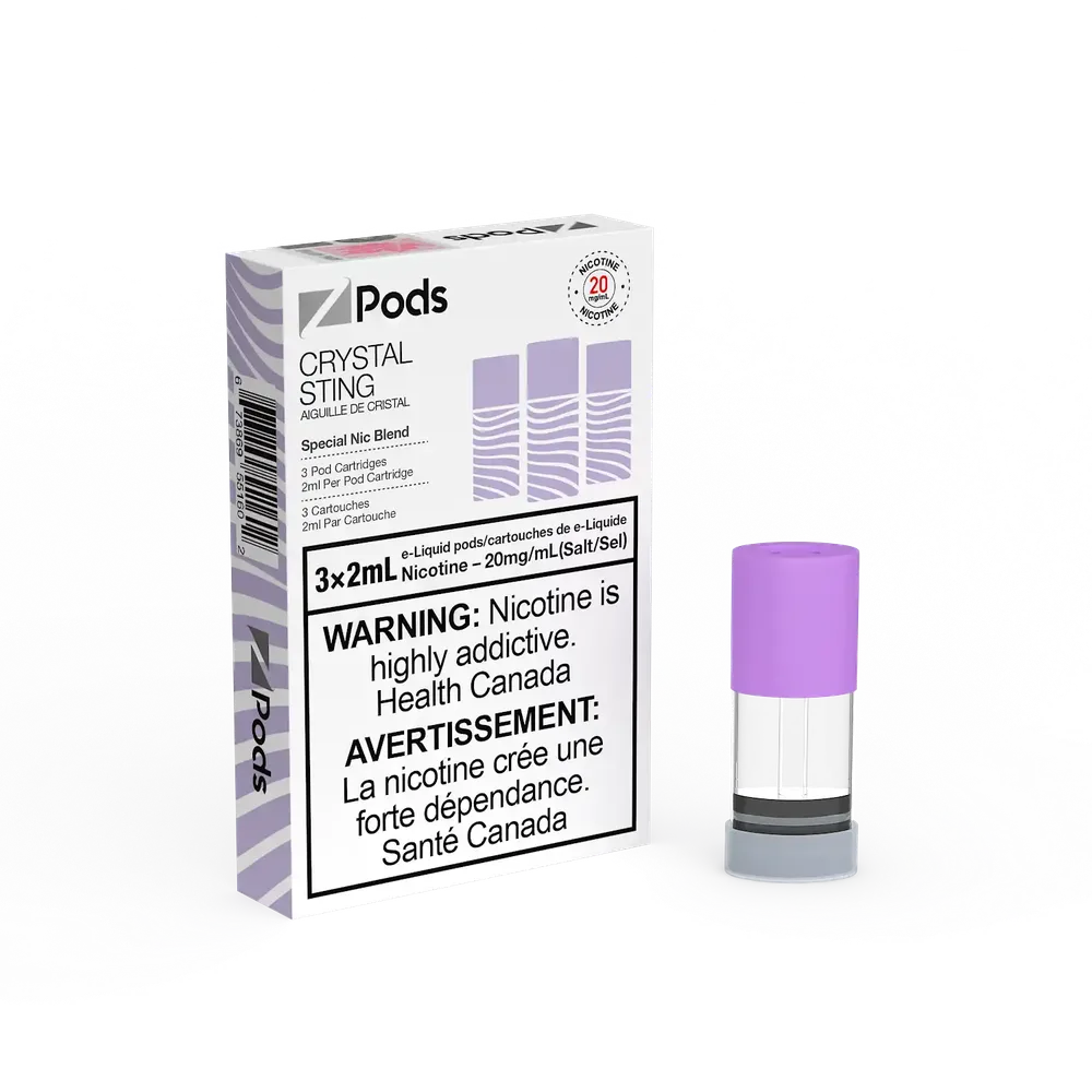 Zpods - Closed Pod System Crystal Sting — Federal excise stamp