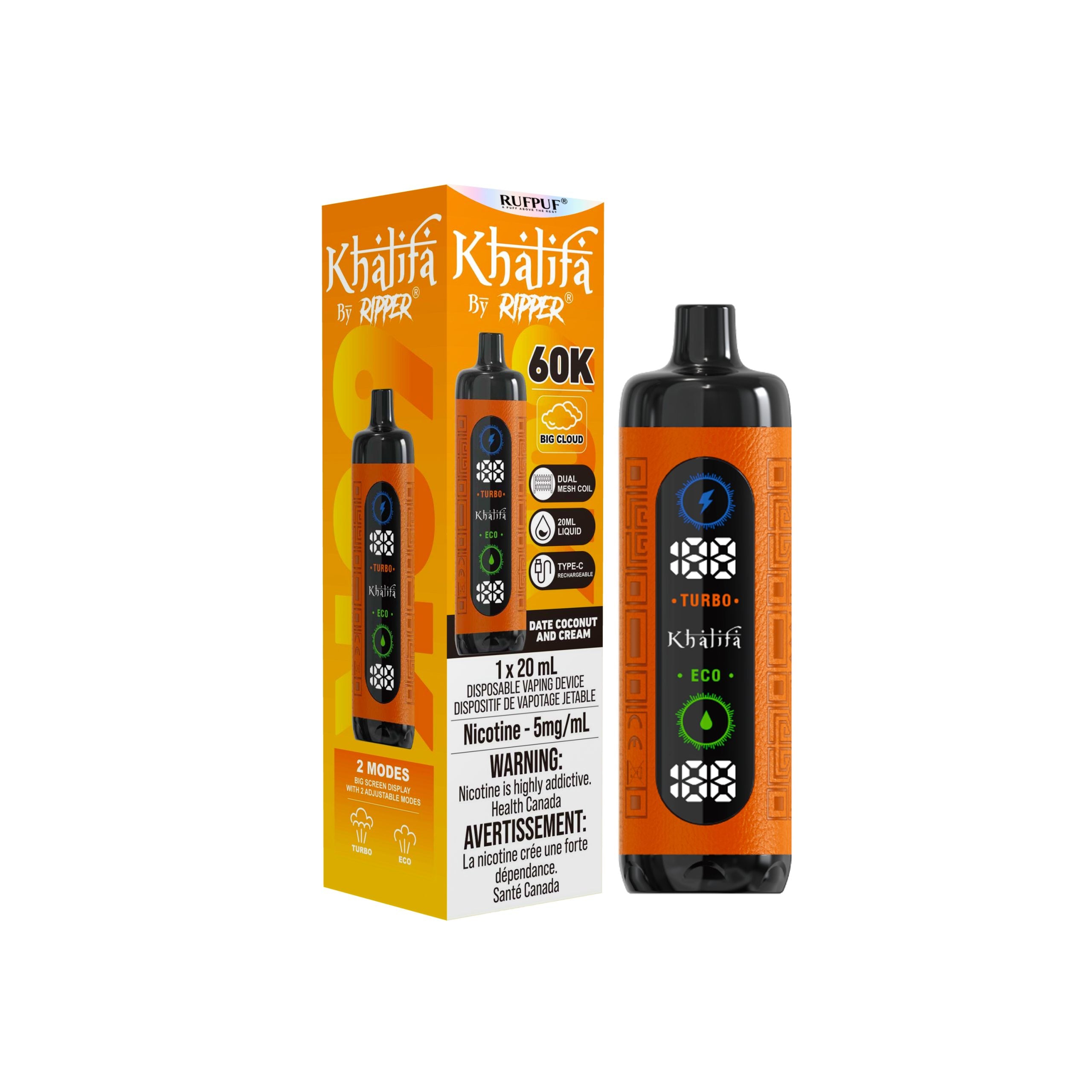 Khalifa Bar by Ripper 60K - Disposable Shisha Style Vape