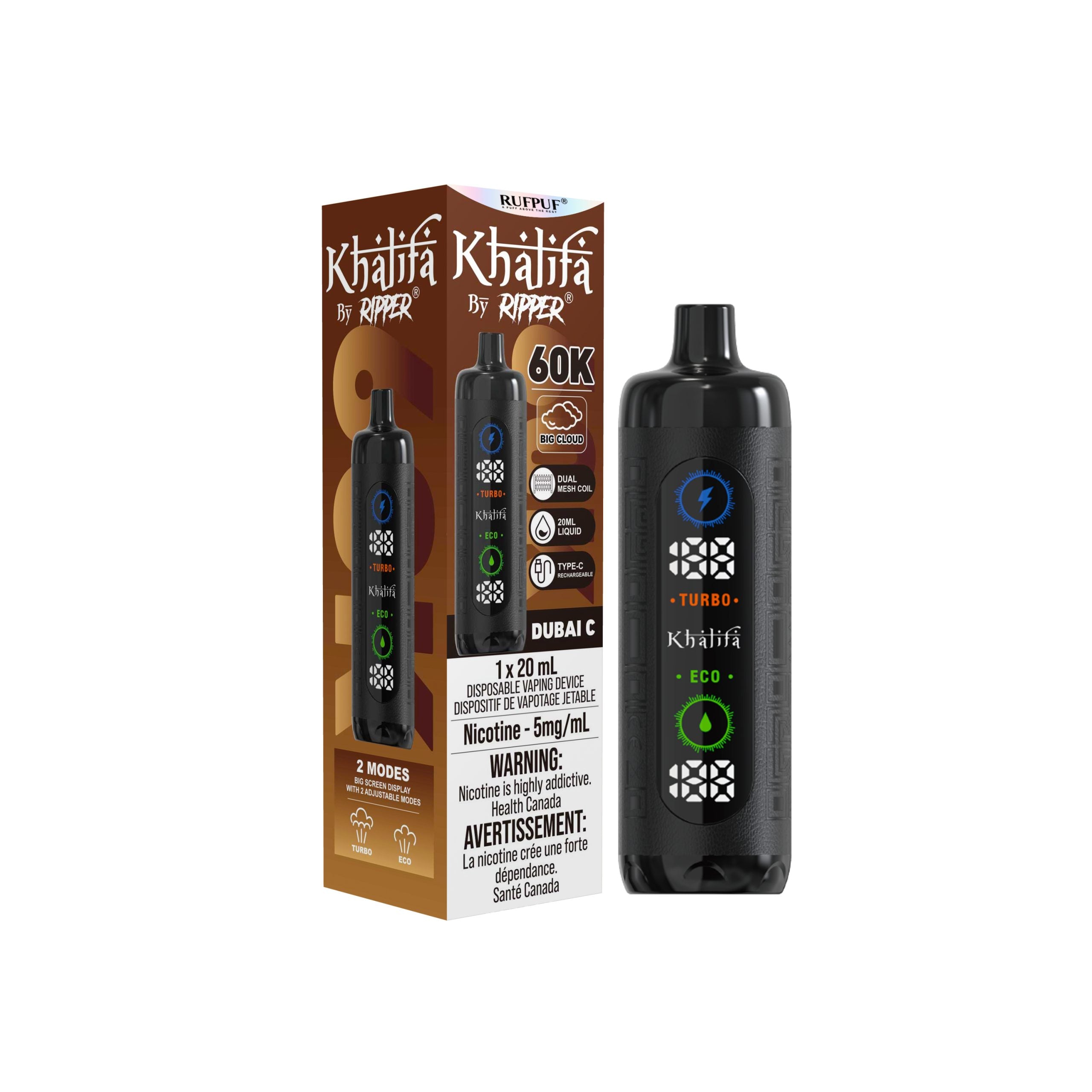 Khalifa Bar by Ripper 60K - Disposable Shisha Style Vape