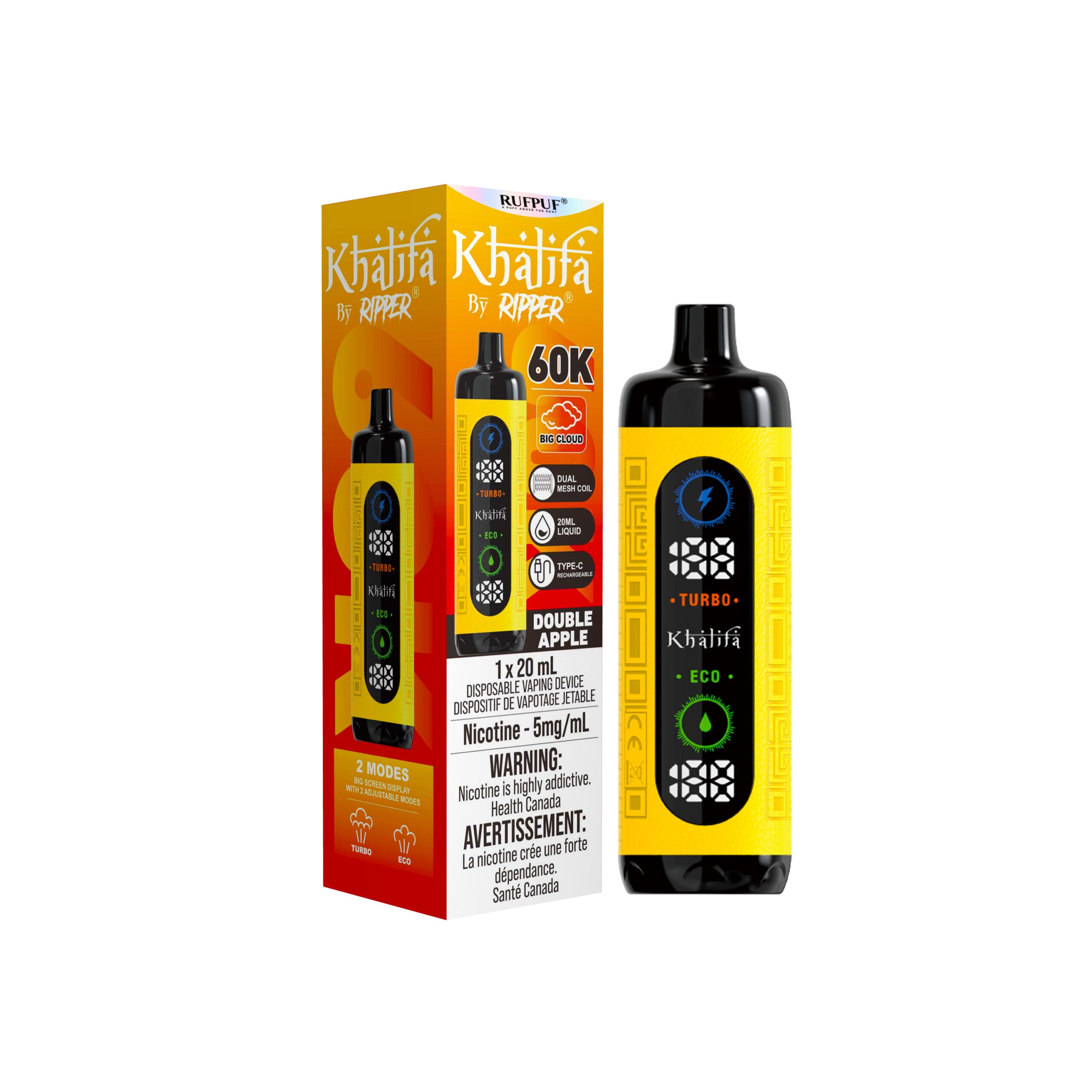 Khalifa Bar by Ripper 60K - Disposable Shisha Style Vape