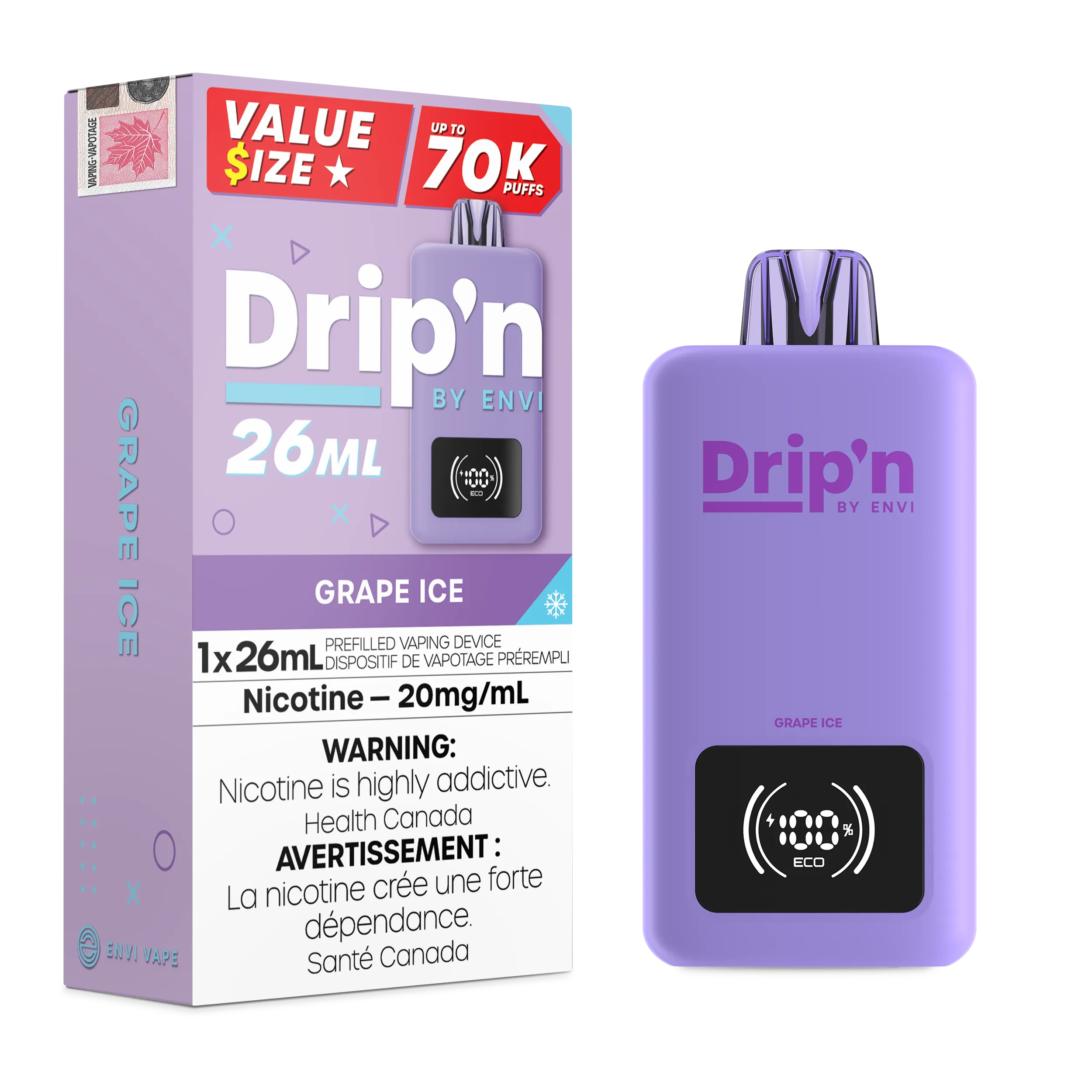 Drip'N 26mL 70K - Disposable [ON]