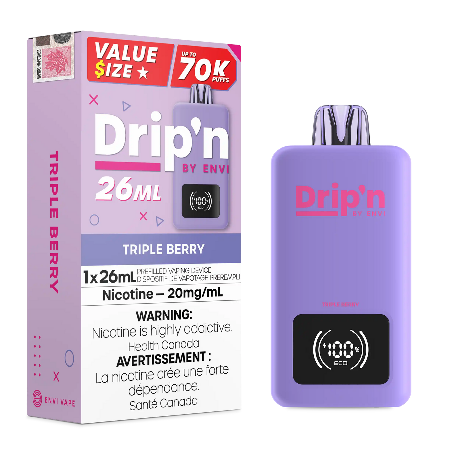 Drip'N 26mL 70K - Disposable [ON]