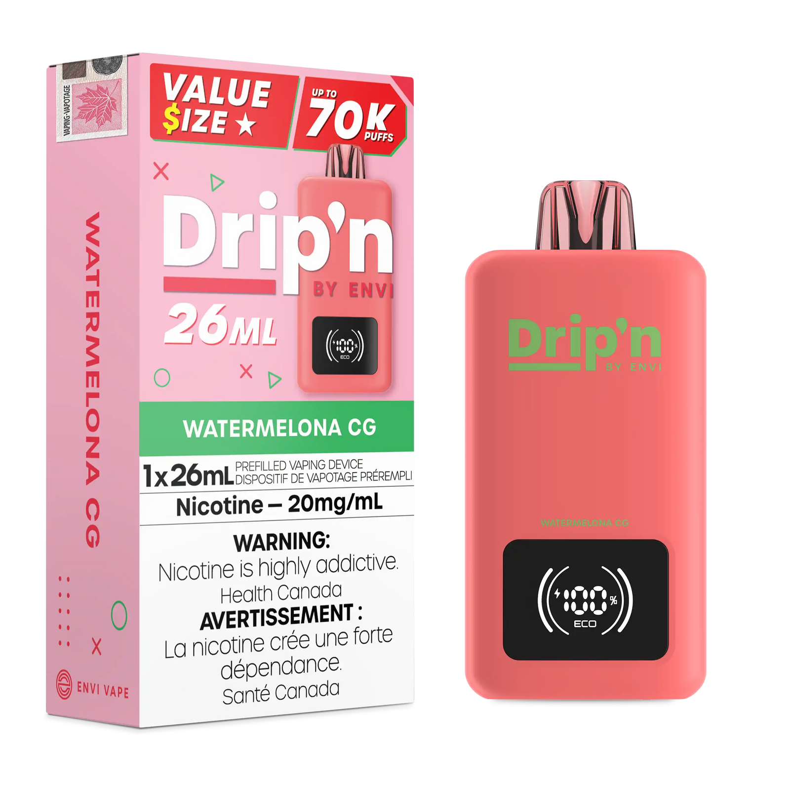 Drip'N 26mL 70K - Disposable [ON]