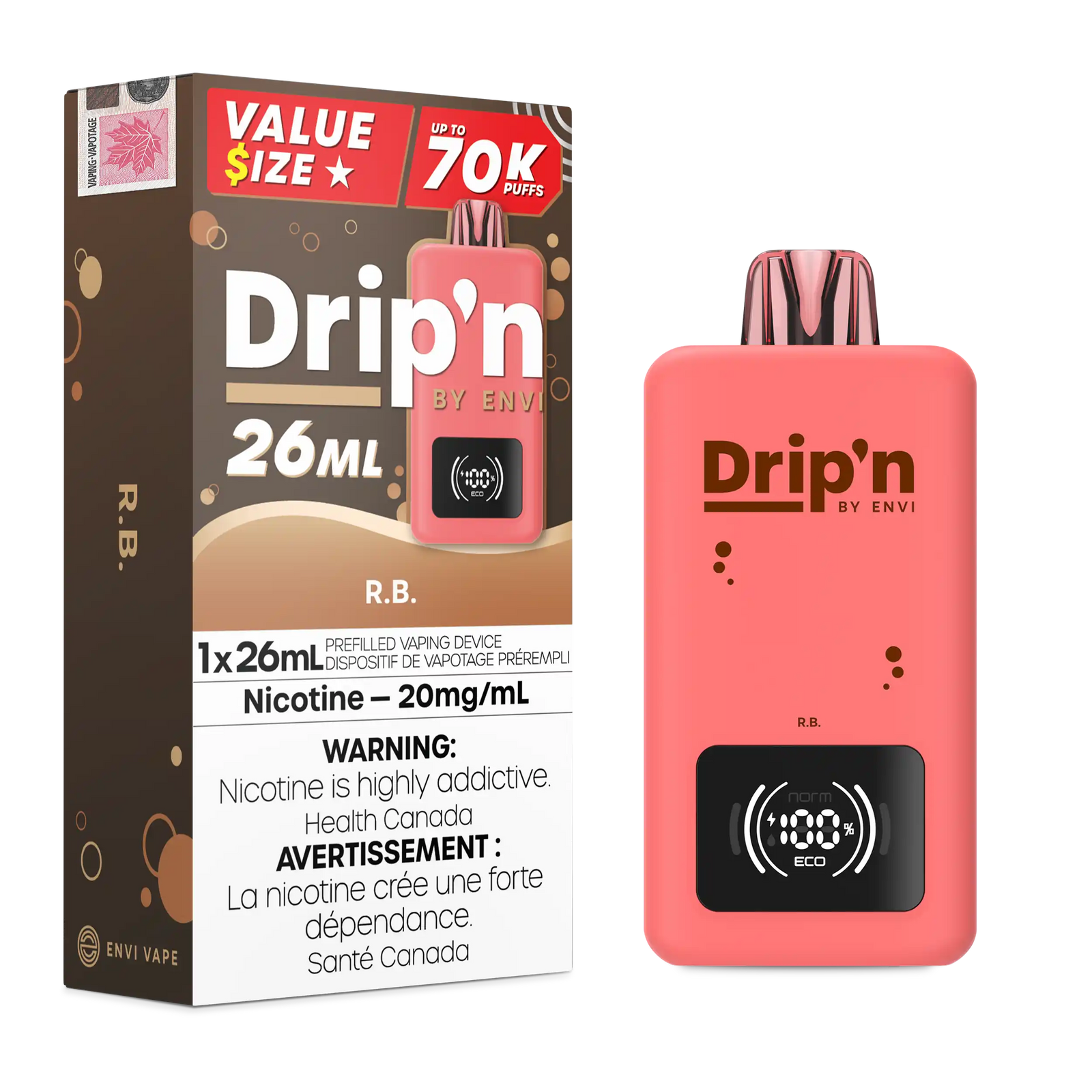 Drip'N 26mL 70K - Disposable [ON]
