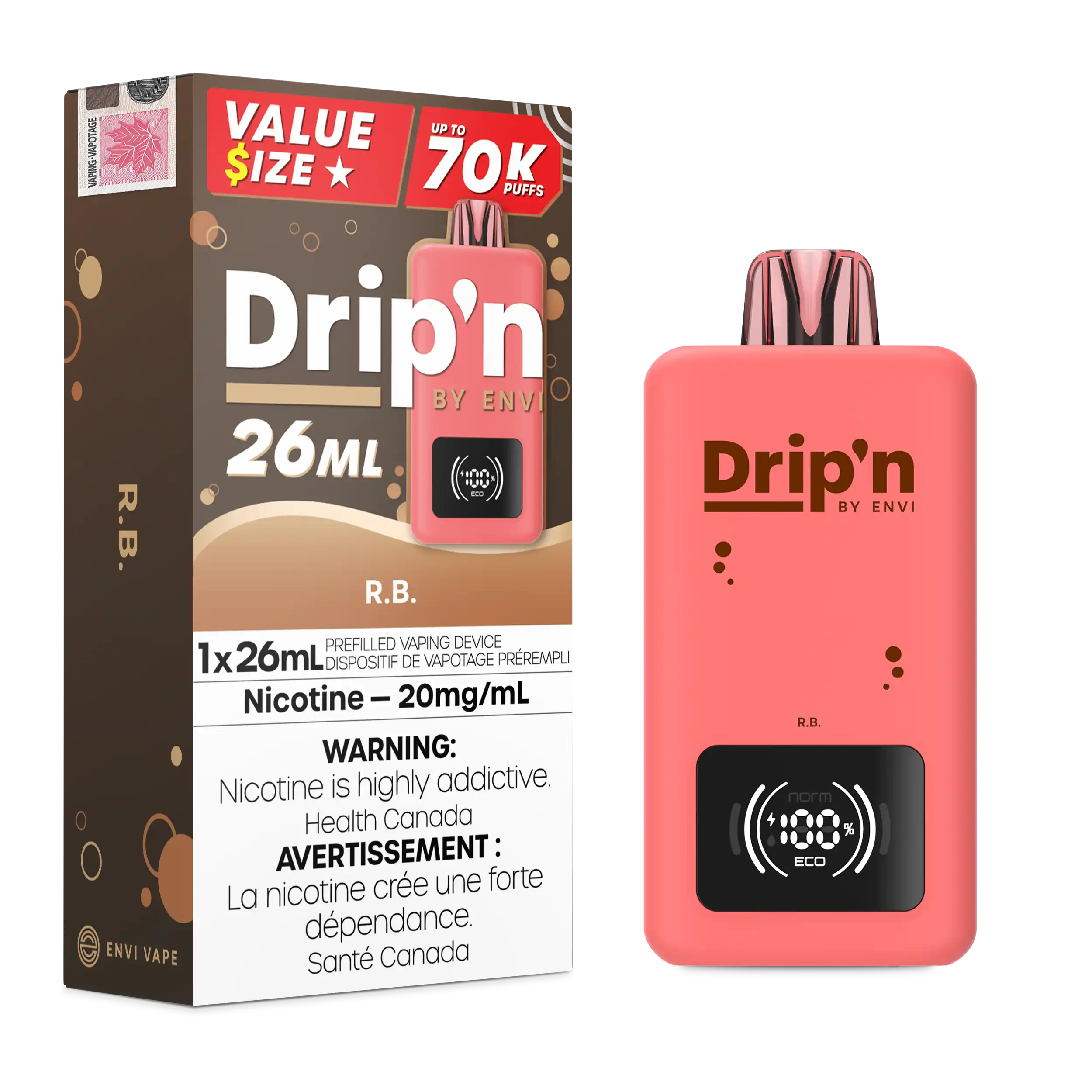 Drip'N 26mL 70K - Disposable [ON]