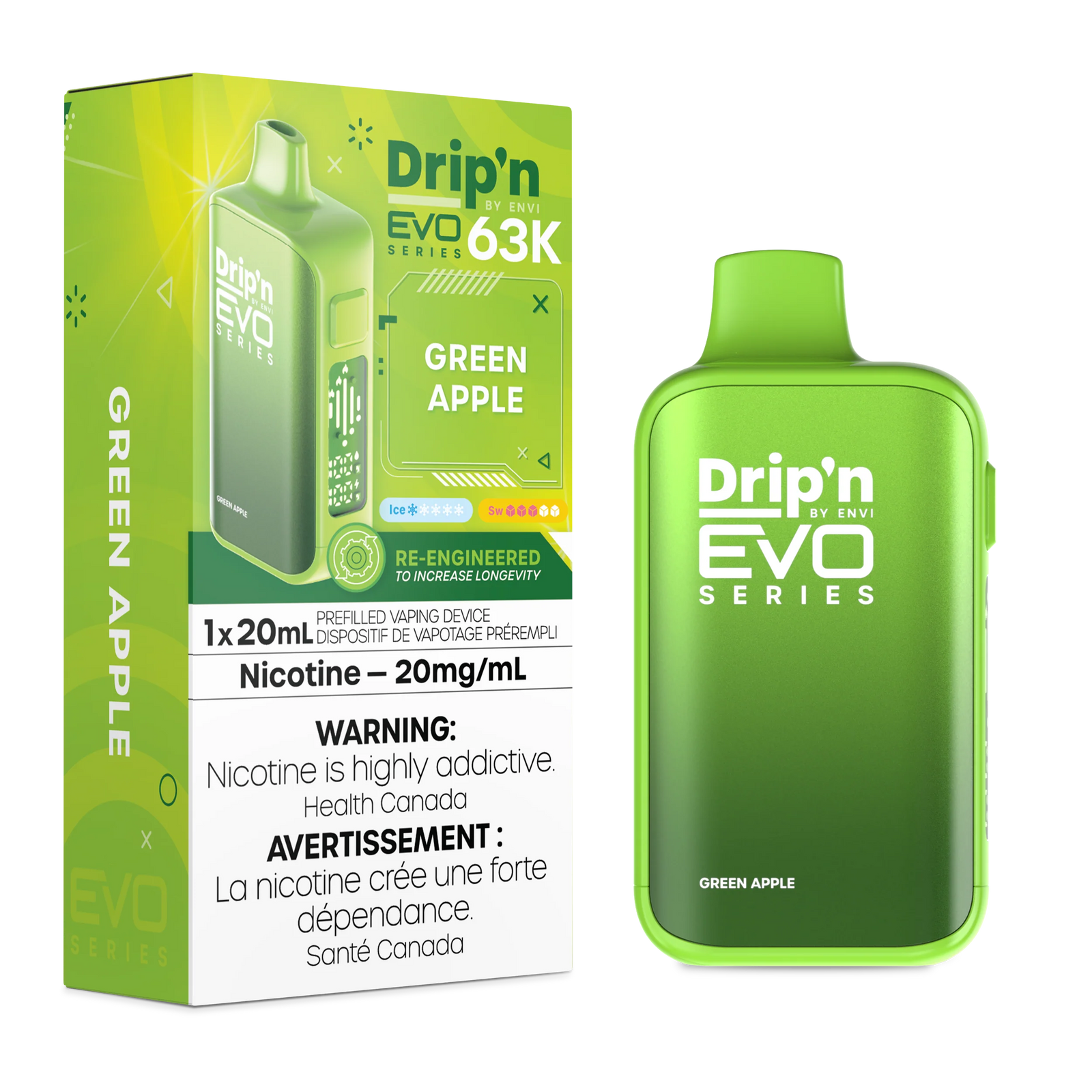Drip'n by Envi EVO 63K Disposable - Baja Green D Ice
