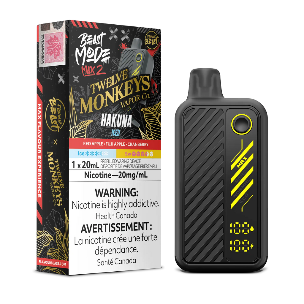 Twelve Monkeys x Flavour Beast Mode Max 2 50K - Jetable [FR]