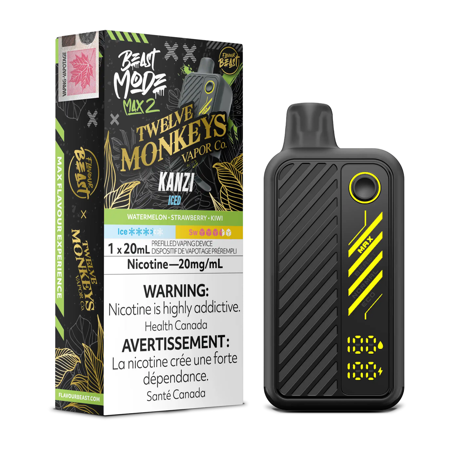 Twelve Monkeys x Flavour Beast Mode Max 2 50K - Disposable [FE]