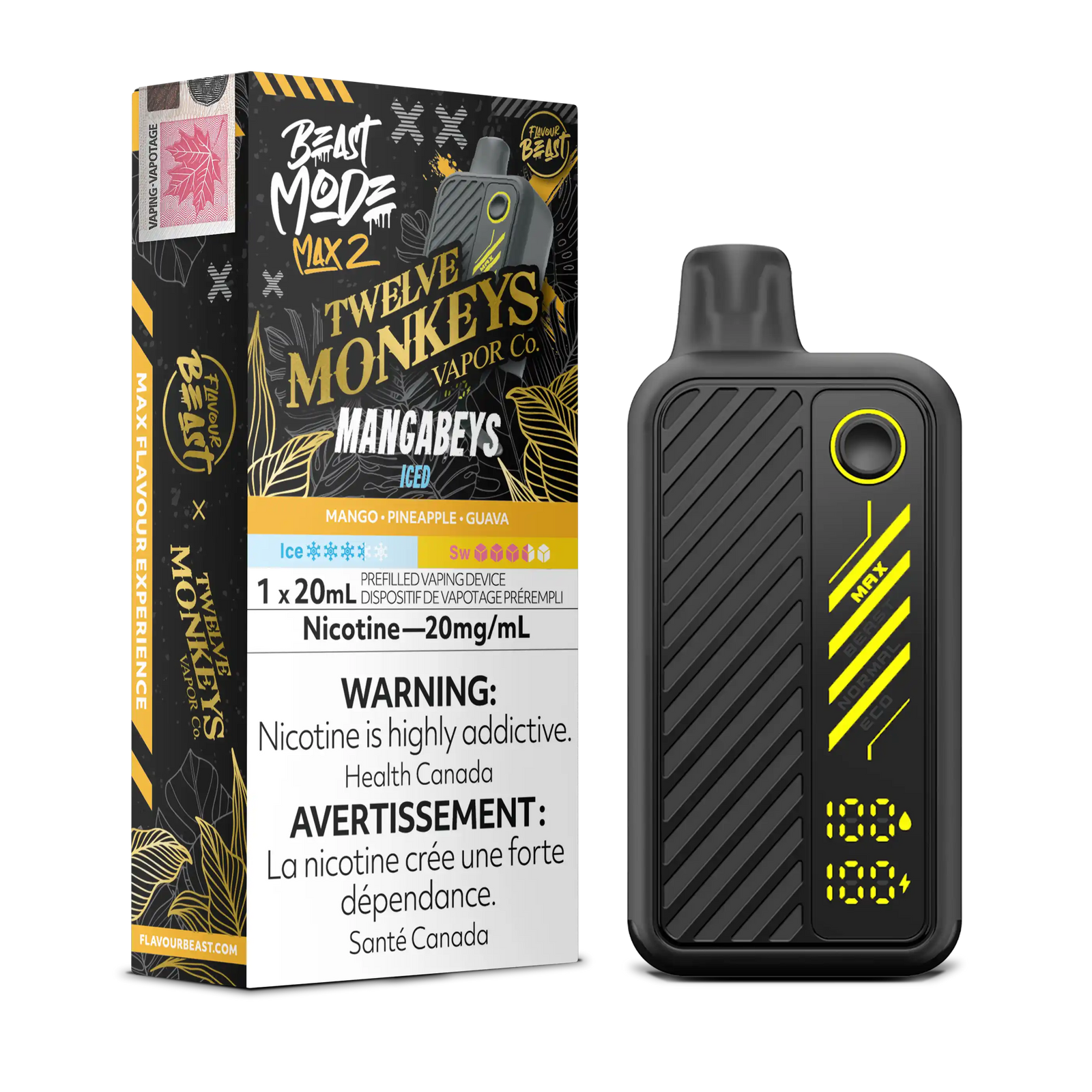 Twelve Monkeys x Flavour Beast Mode Max 2 50K - Disposable [FE]