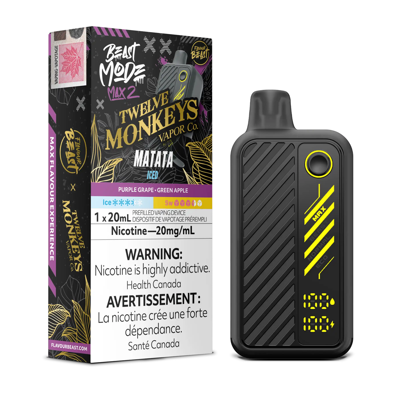 Twelve Monkeys x Flavour Beast Mode Max 2 50K - Disposable [FE]