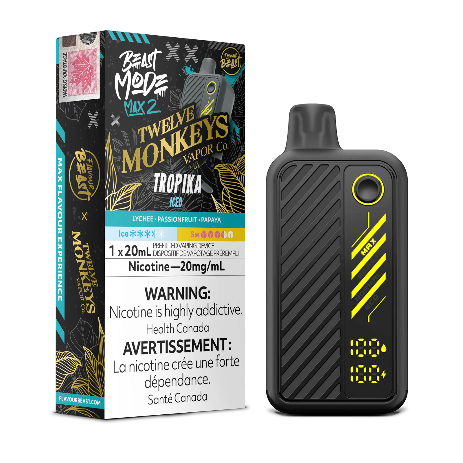 Twelve Monkeys x Flavour Beast Mode Max 2 50K - Disposable [FE]
