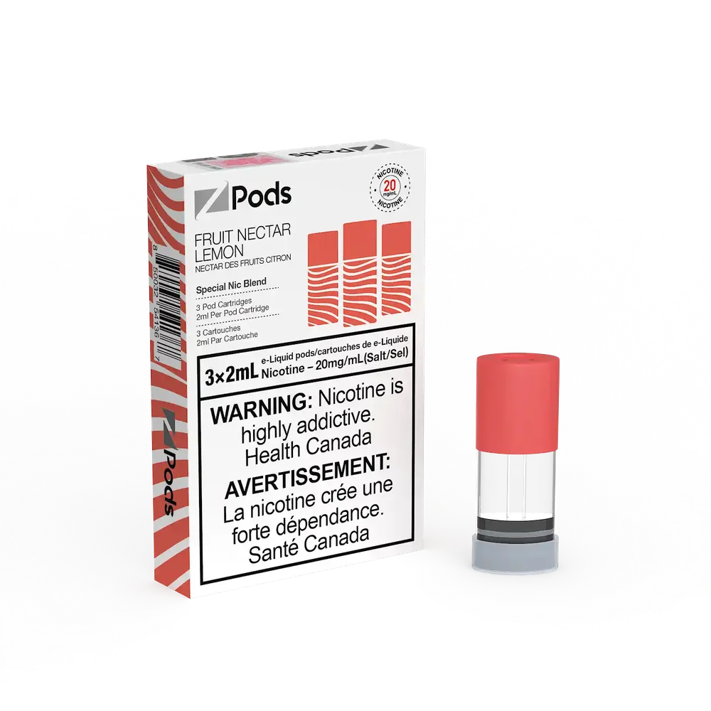 Zpods - Closed Pod System Fruit Nectar Lemon — Federal excise stamp