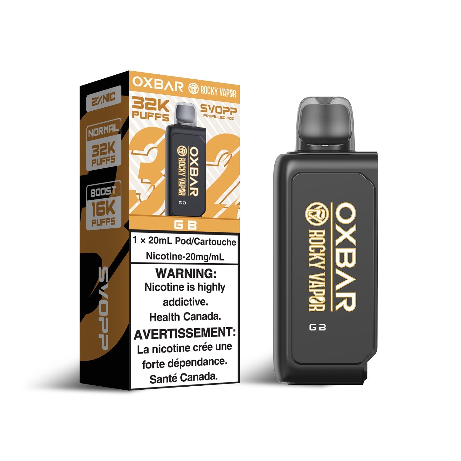 Oxbar SVOPP 60K - Closed Pod System Pods [ON]