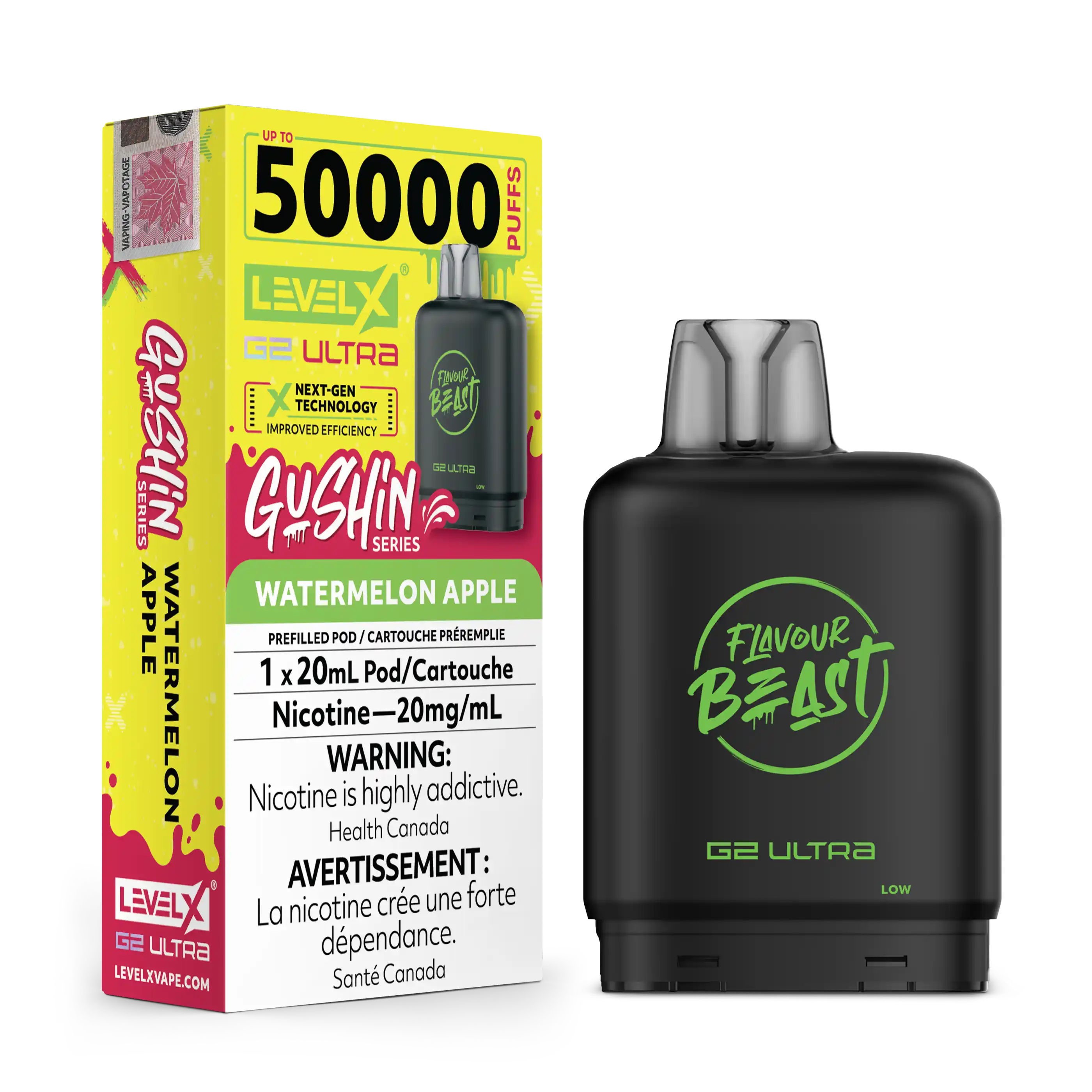 Level X Gushin 50K - Disposable Pods [ON]