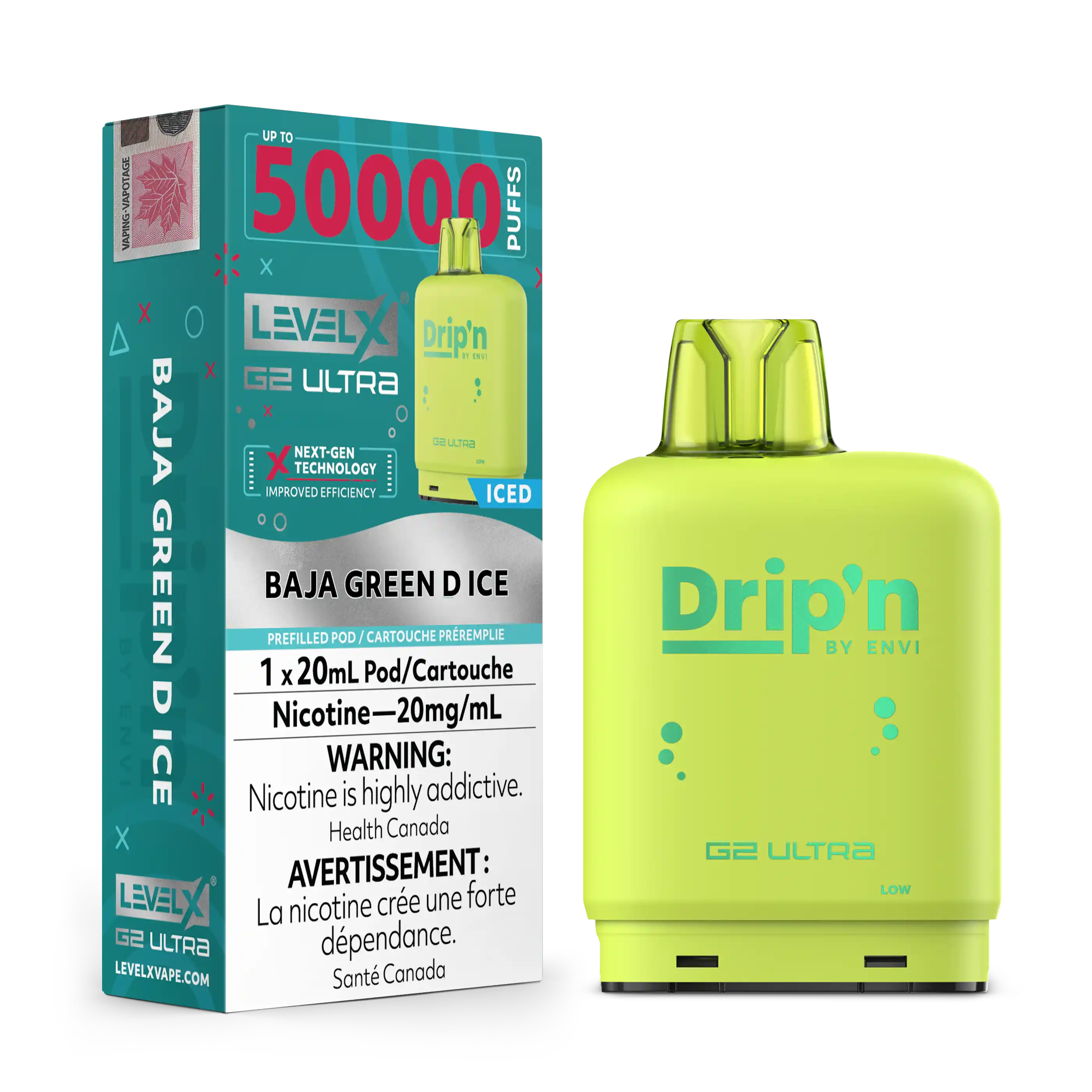 Level X Drip'n G2 Ultra 50K - Closed Pod System [FE]