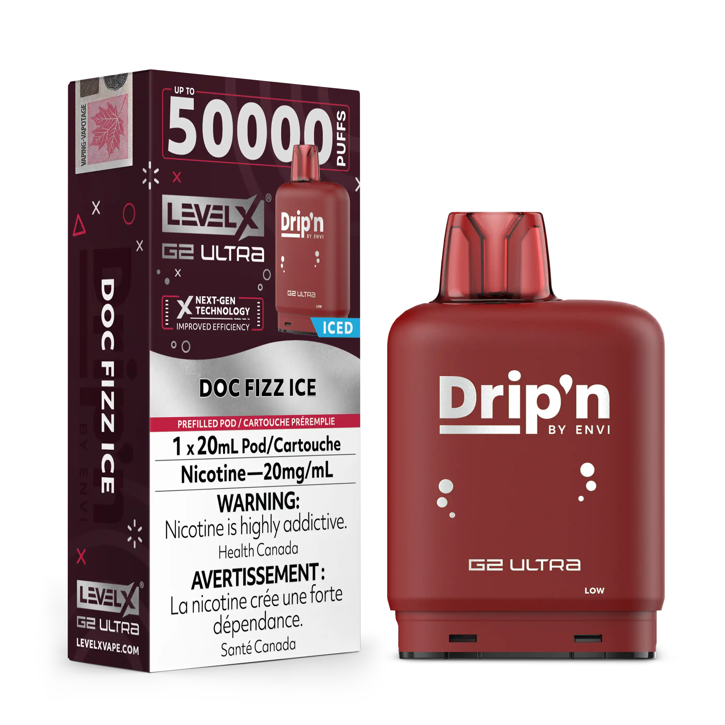 Level X Drip'n G2 Ultra 50K - Closed Pod System [FE]