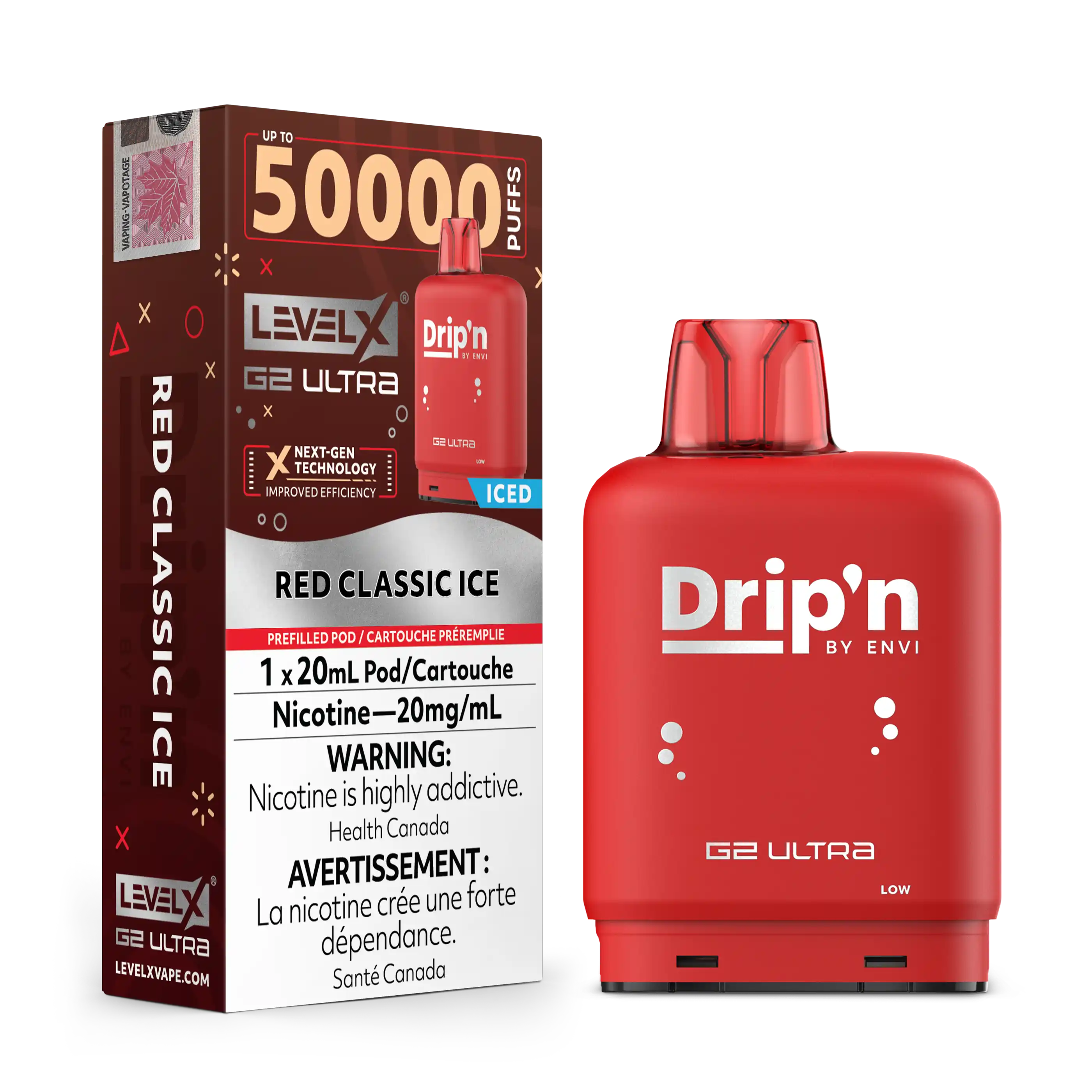 Level X Drip'n G2 Ultra 50K - Closed Pod System [FE]