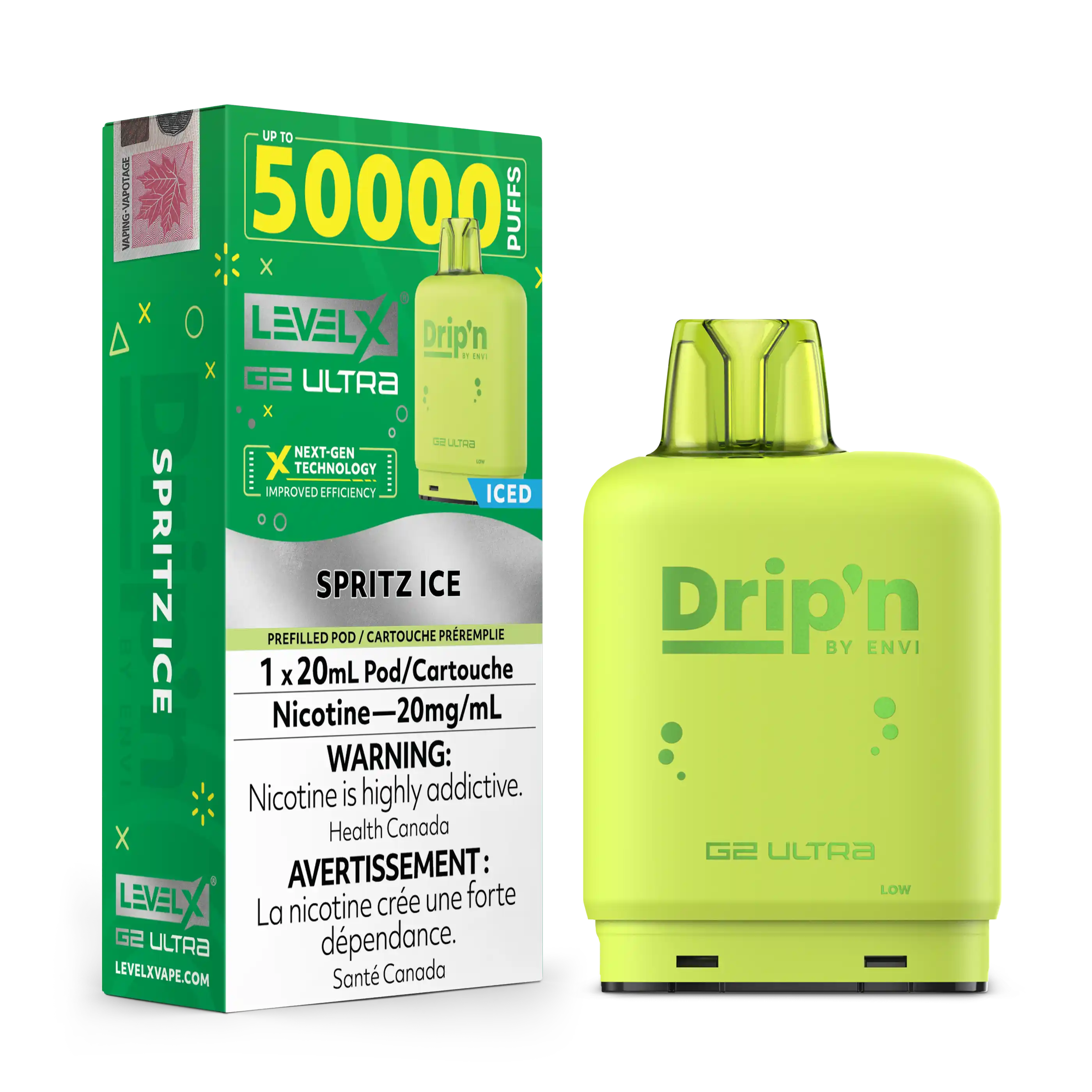 Level X Drip'n G2 Ultra 50K - Closed Pod System [ON]