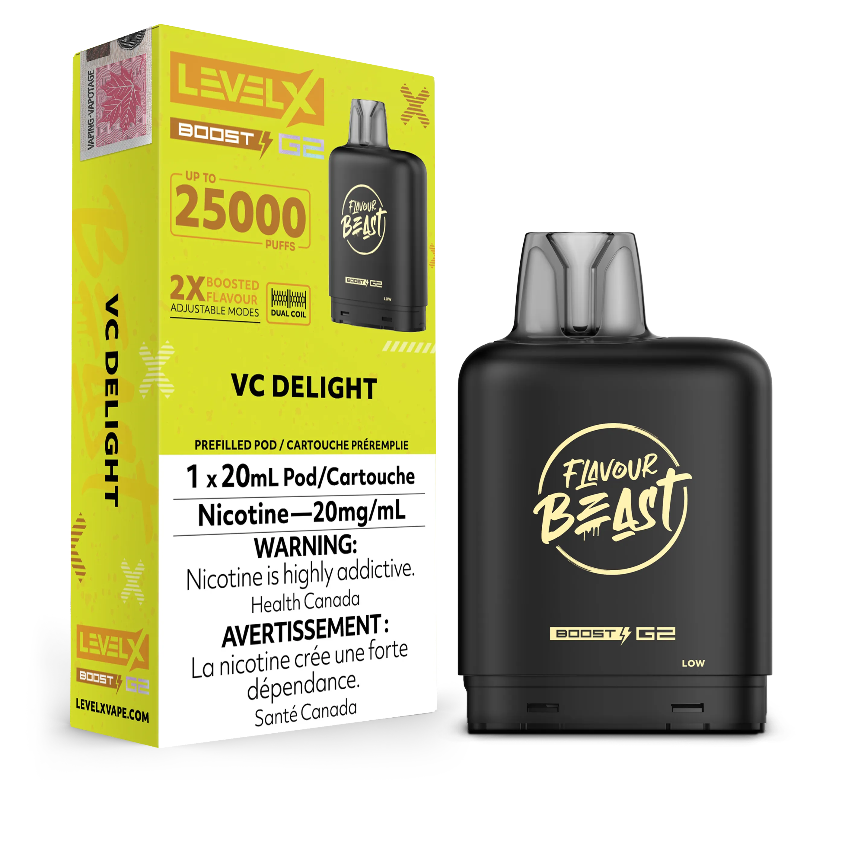 Level X Flavour Beast Boost 25K - Closed Pod System [ON]