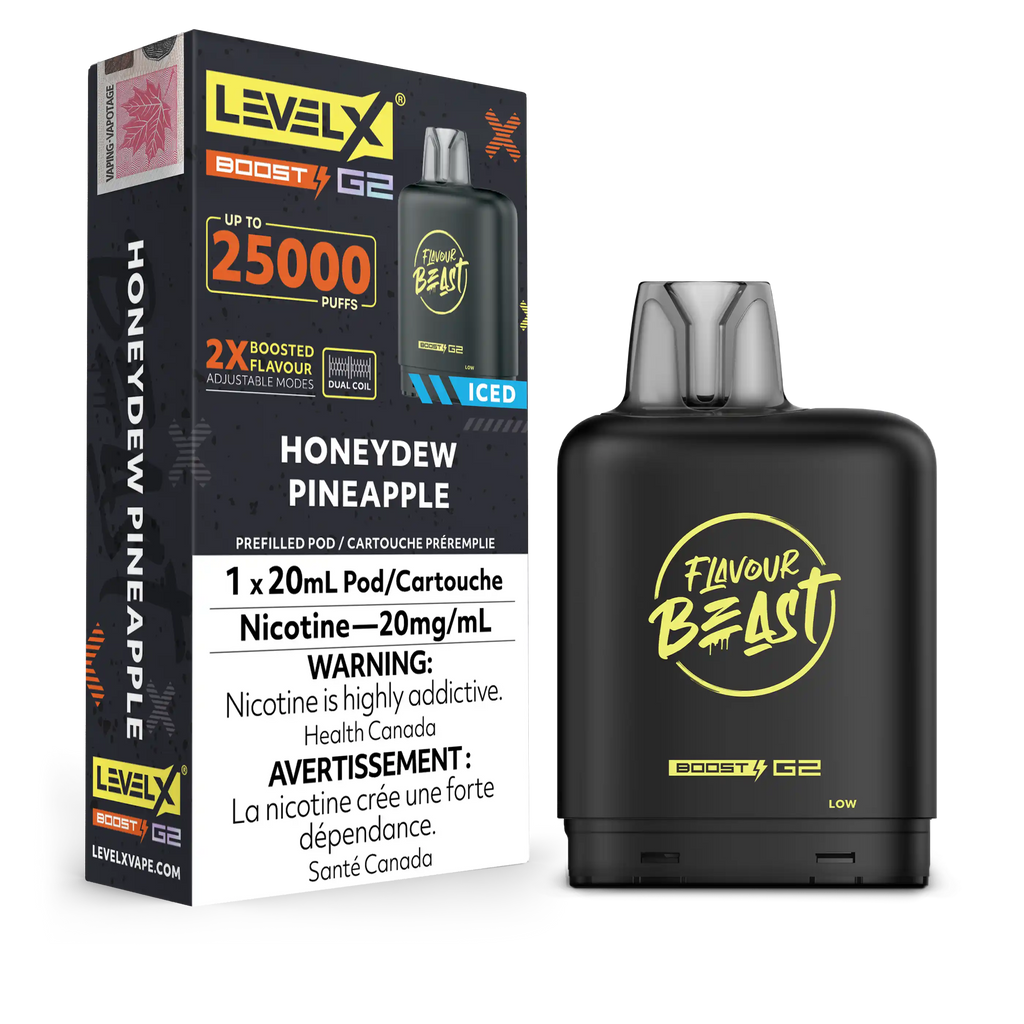 Level X Boost Pod 20ml - Flavour Beast — product photo — Federal excise stamp