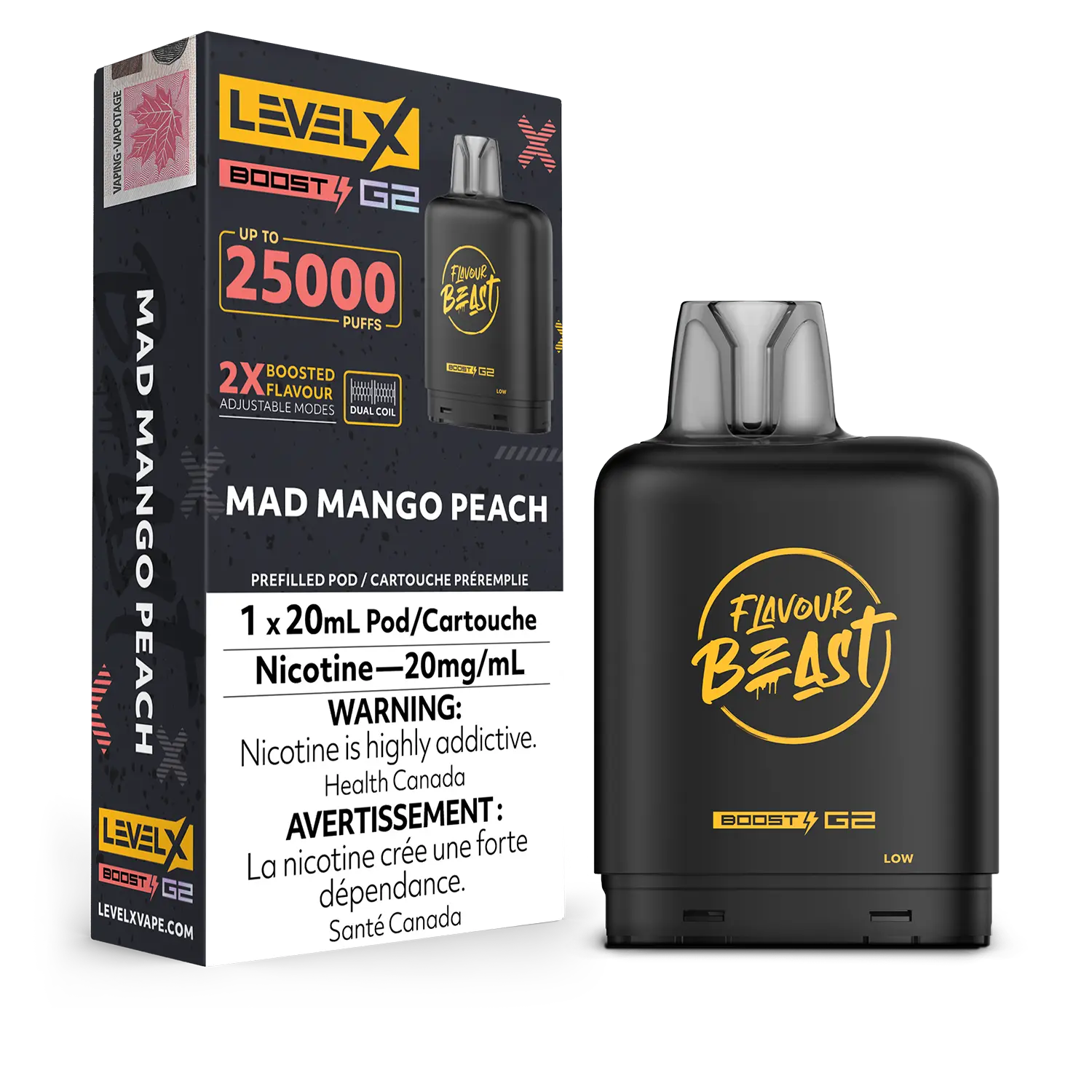 Level X Flavour Beast Boost 25K - Closed Pod System [ON]