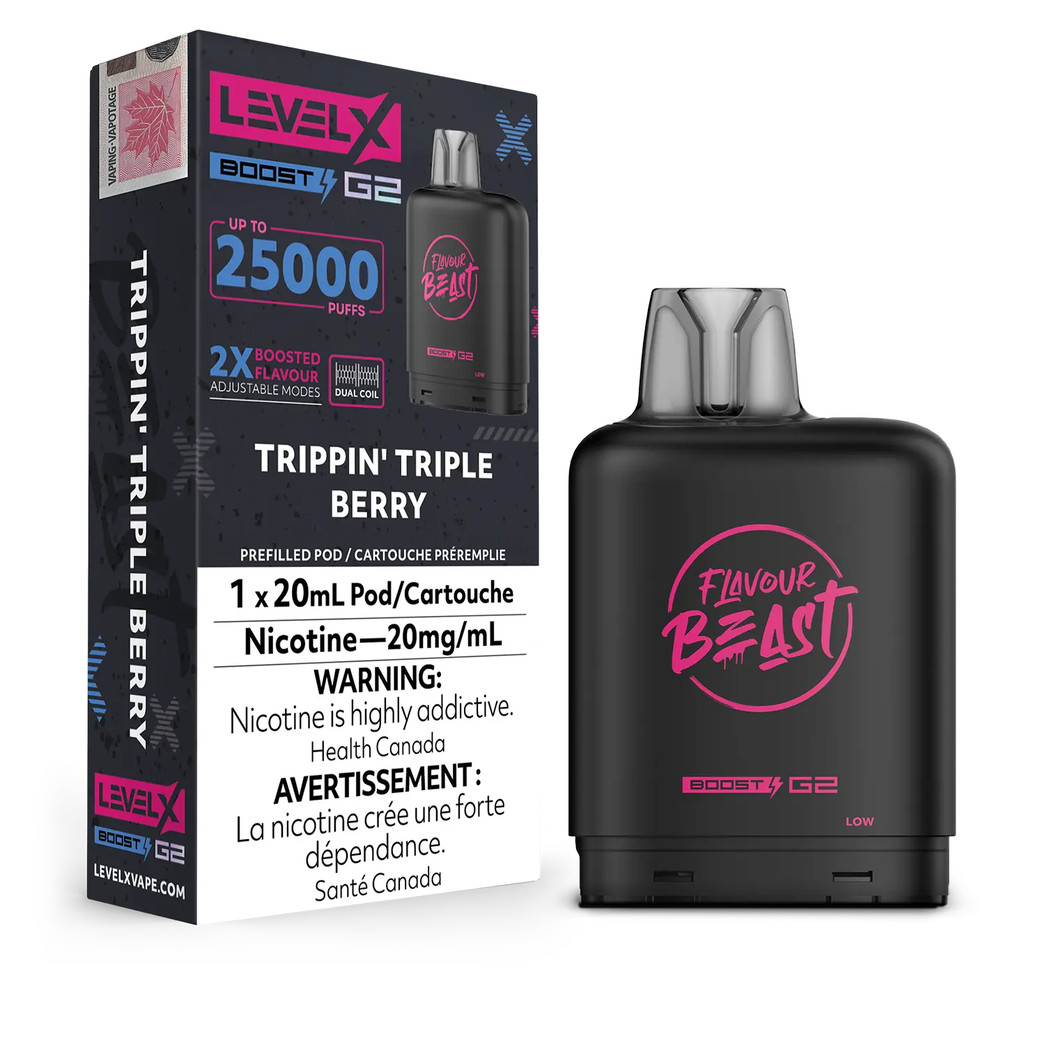 Level X Boost Pod 20ml - Flavour Beast [FE]