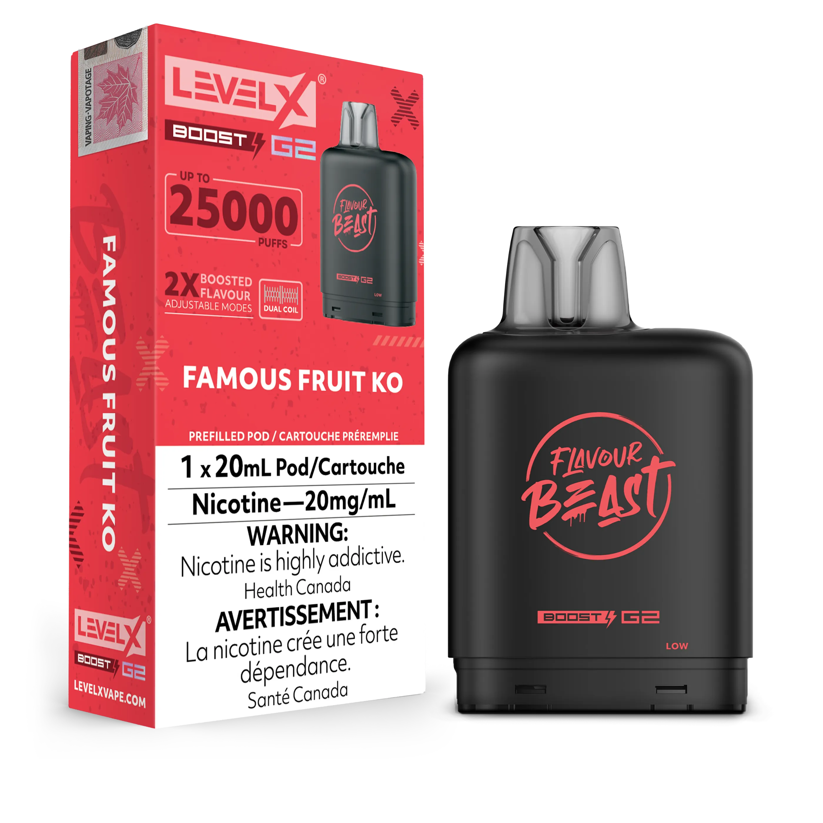 Level X Flavour Beast Boost 25K - Closed Pod System [ON]