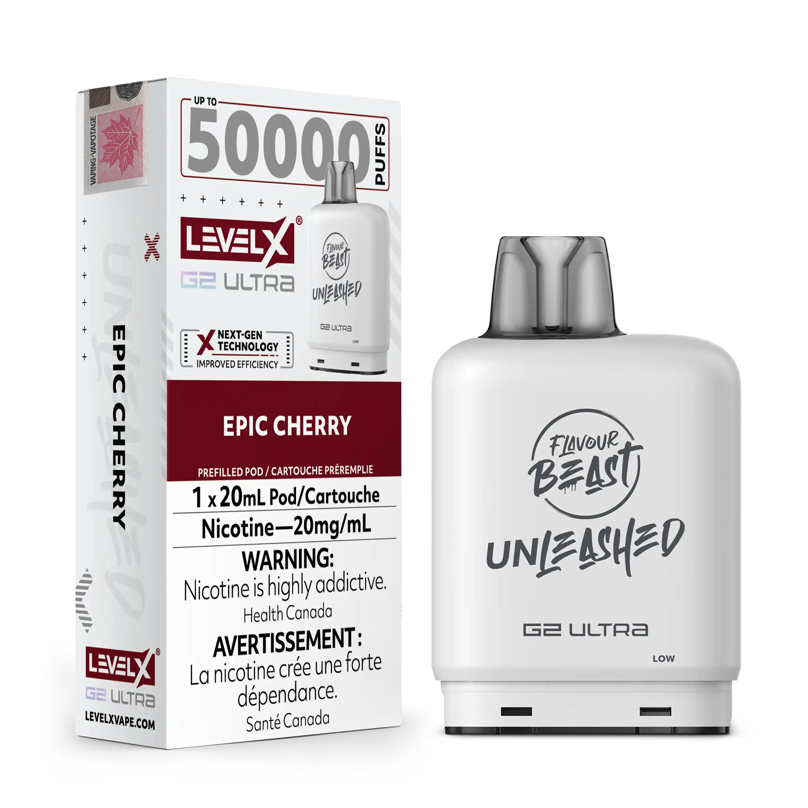 Level X Unleashed G2 Ultra 50K - Closed Pod System [ON]