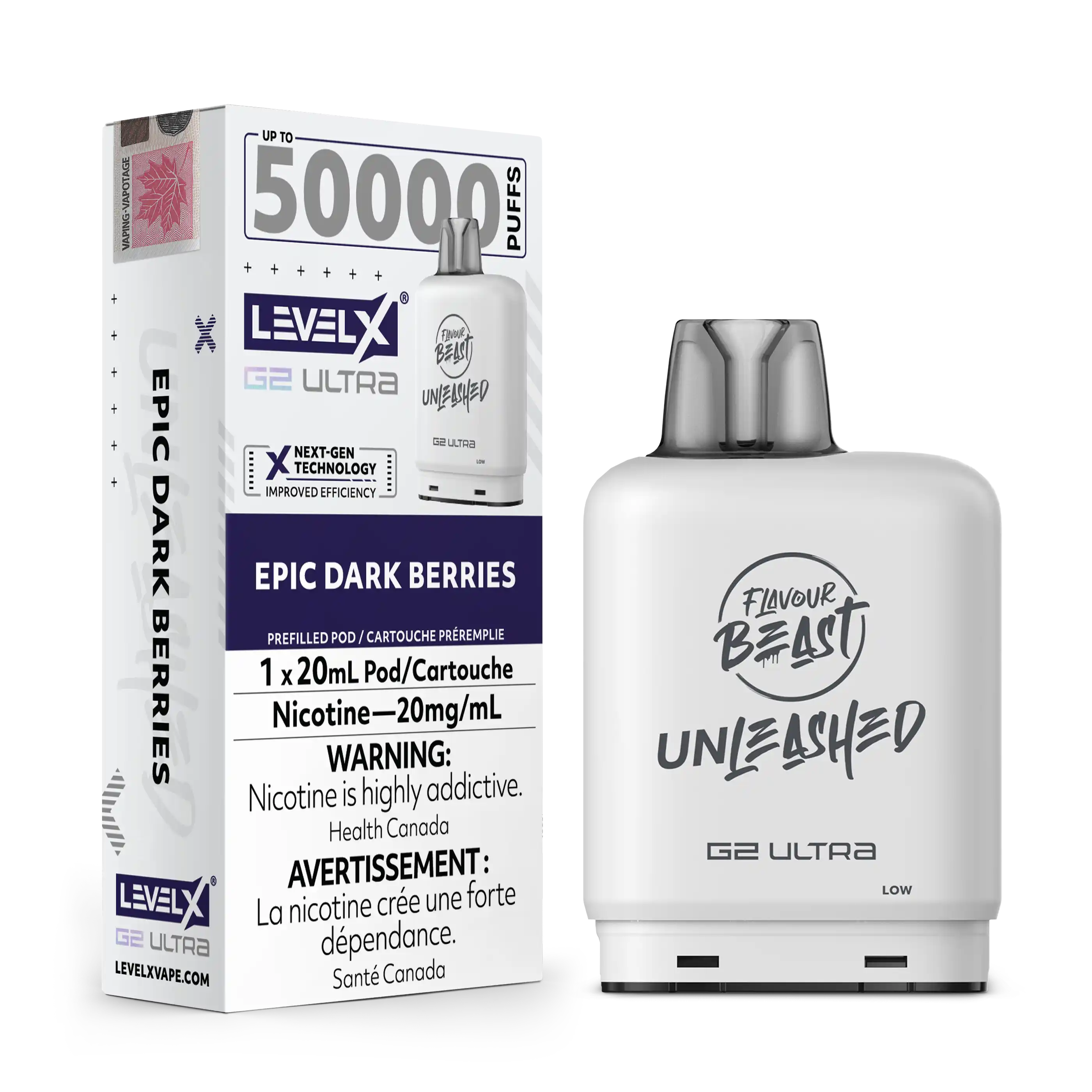Level X Unleashed G2 Ultra 50K - Closed Pod System [FE]