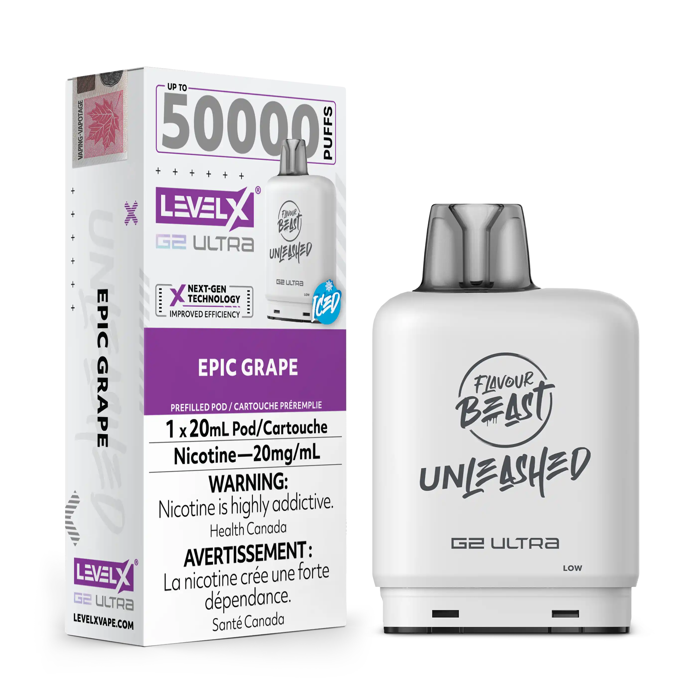 Level X Unleashed G2 Ultra 50K - Closed Pod System [FE]