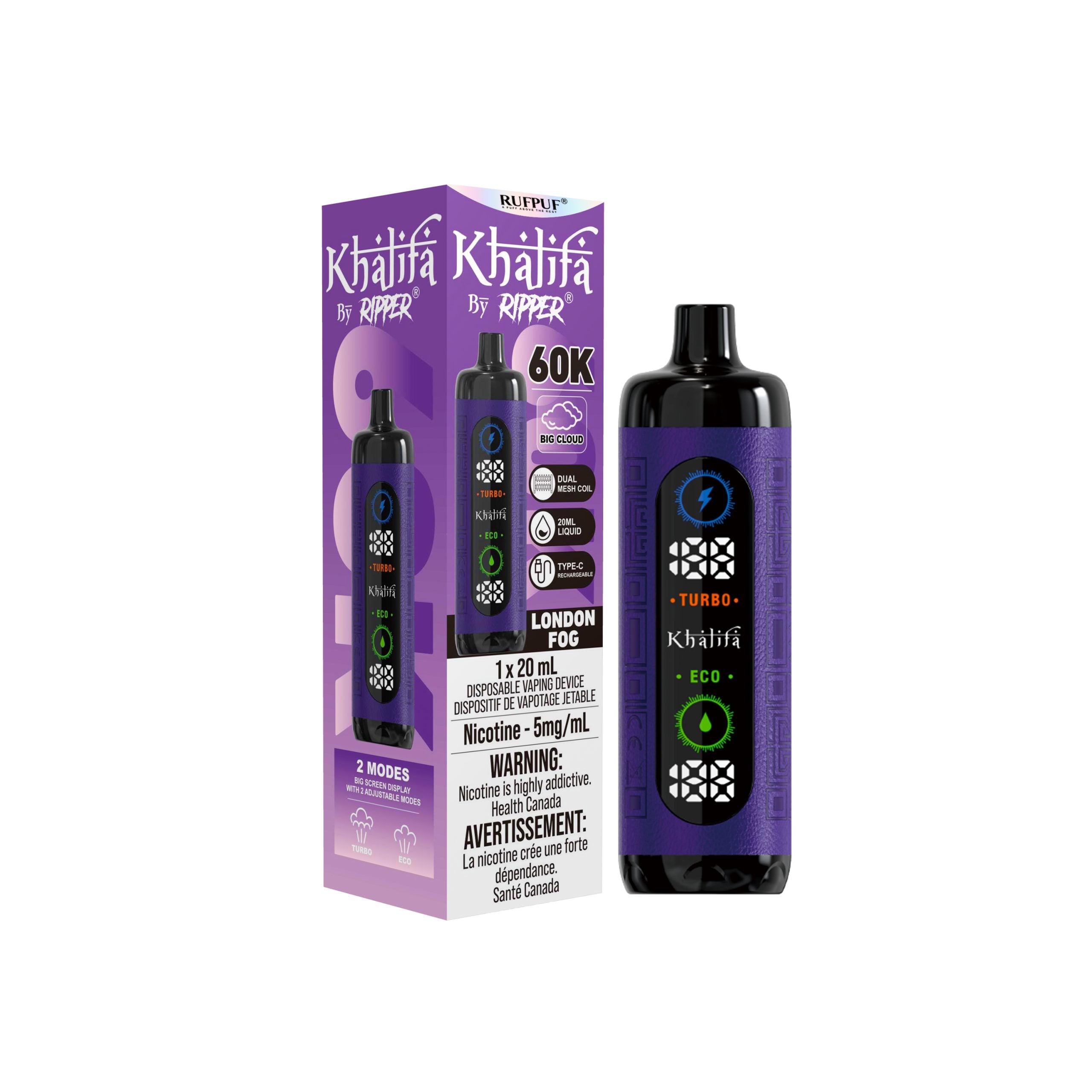 Khalifa Bar by Ripper 60K - Disposable Shisha Style Vape