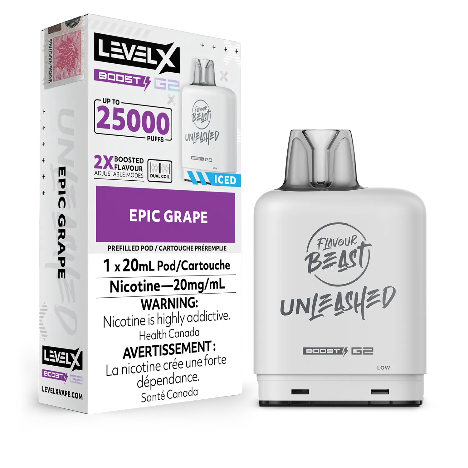 Level X Unleashed Boost G2 25K - Closed Pod System [FE]