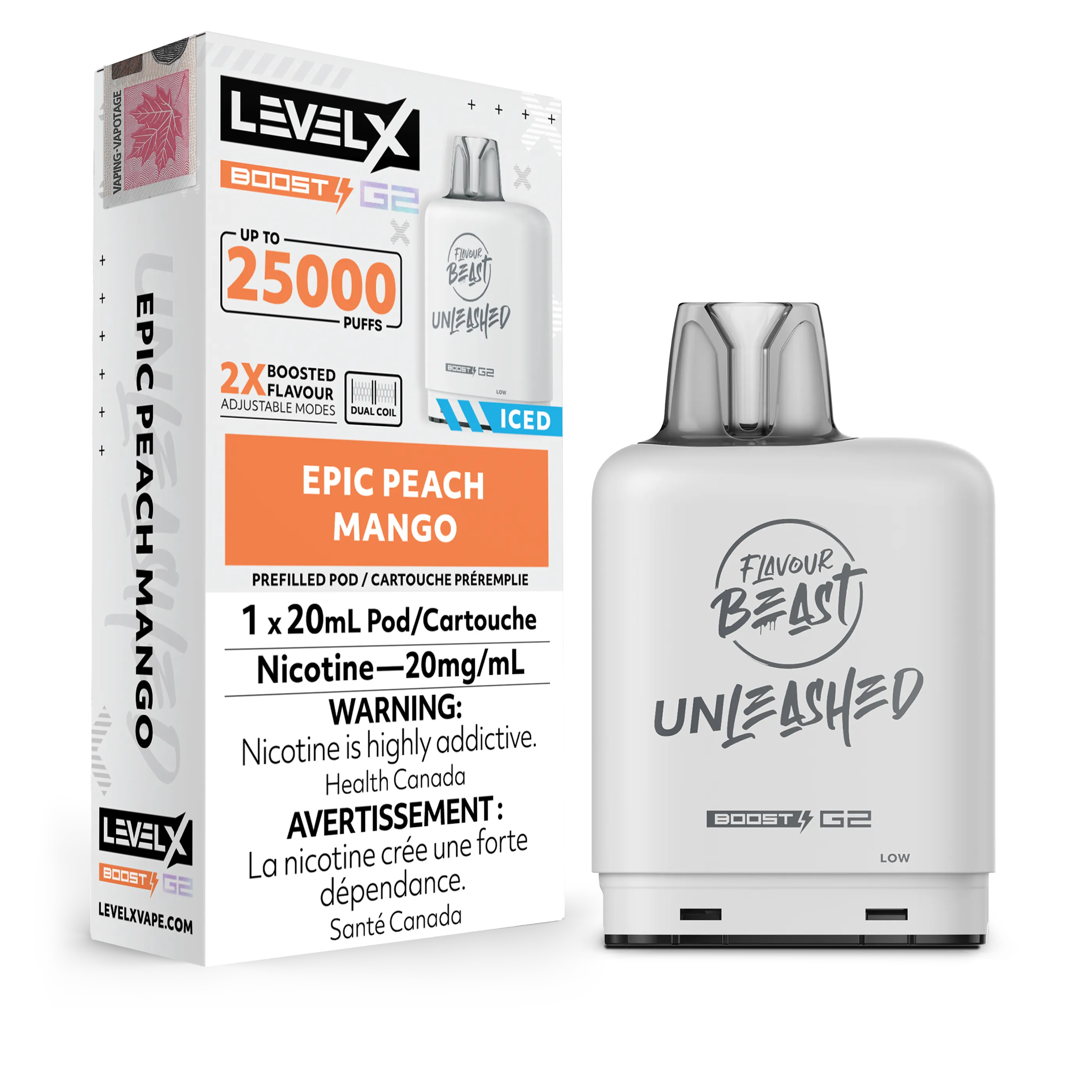 Level X Unleashed Boost G2 25K - Closed Pod System [FE]