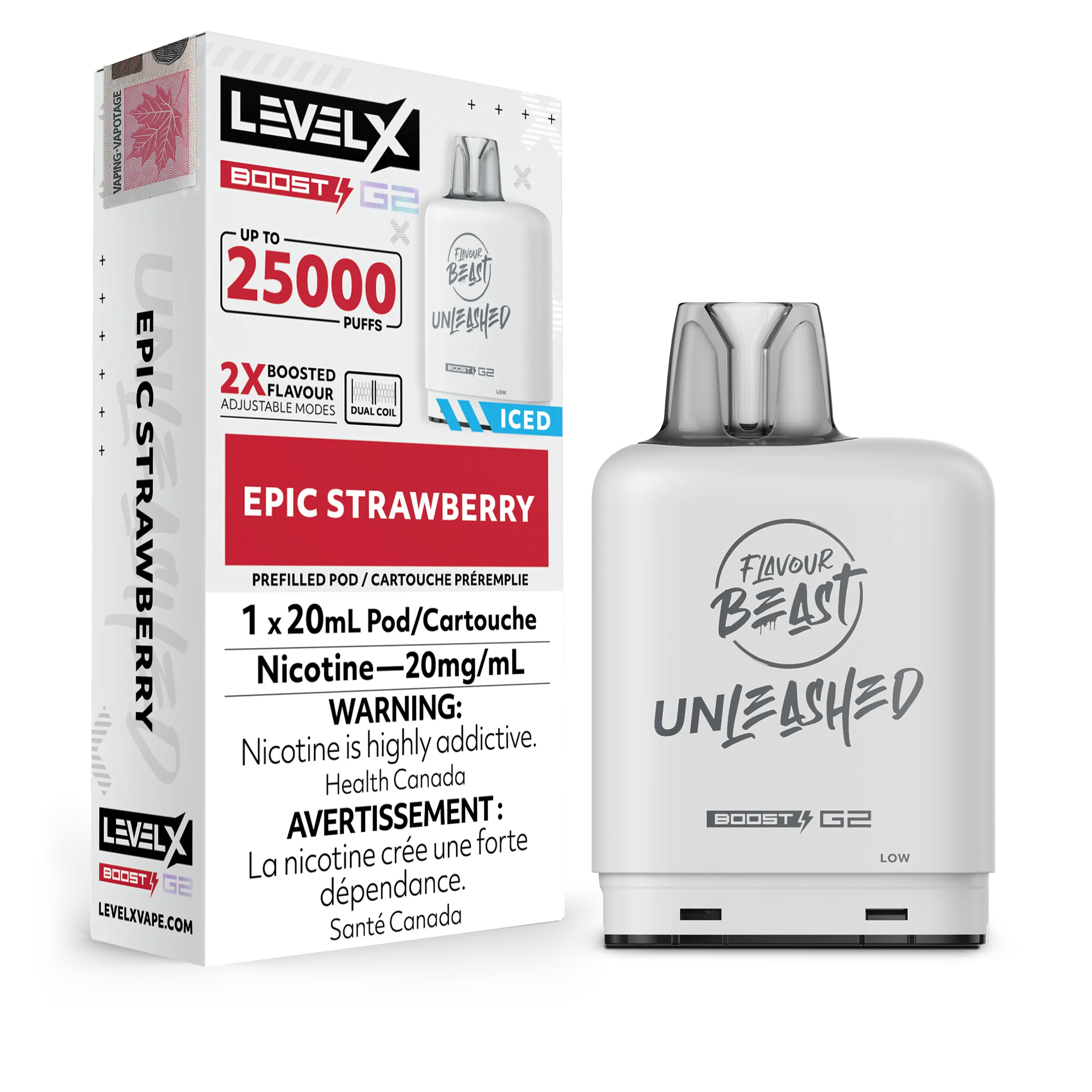 Level X Unleashed Boost G2 25K - Closed Pod System [FE]
