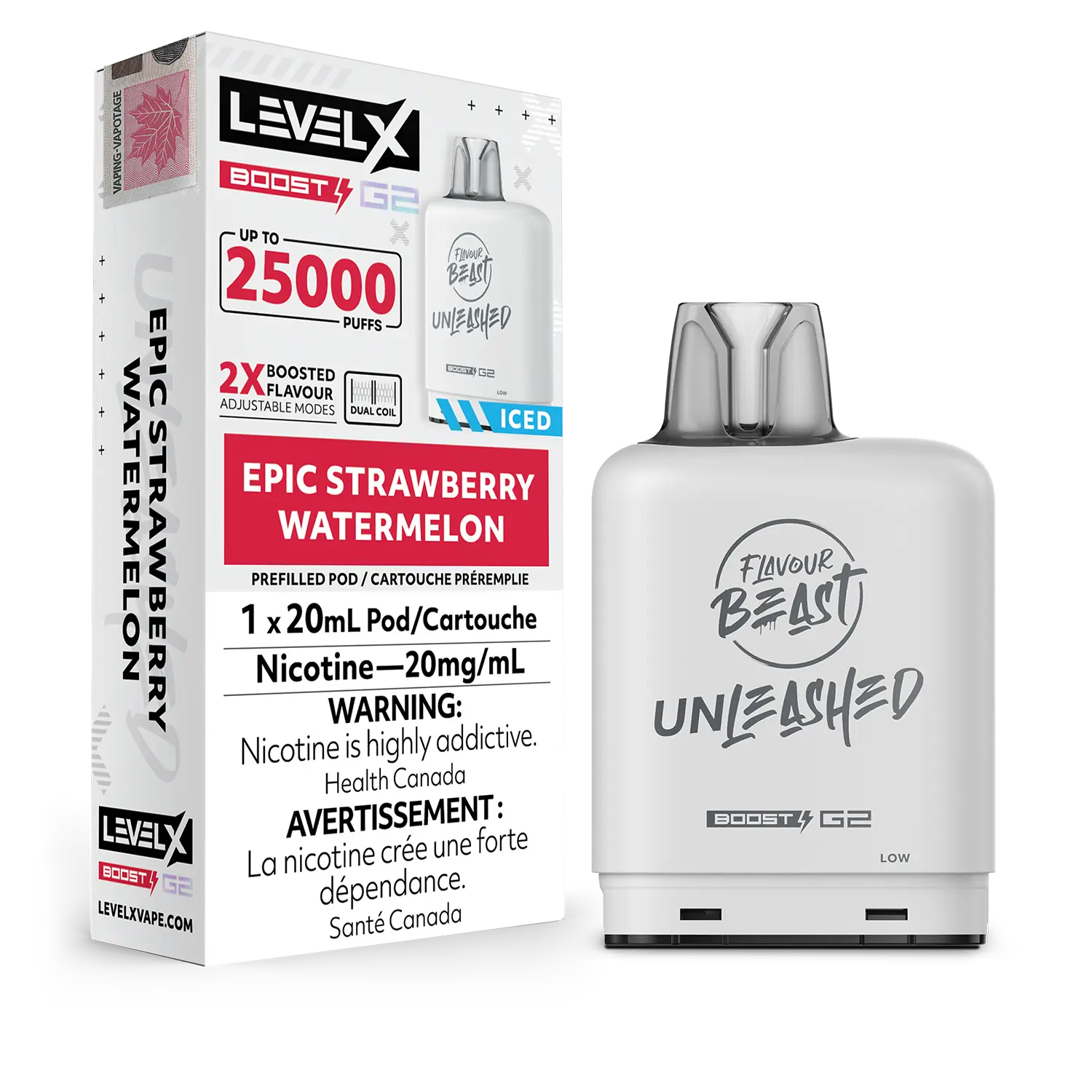 Level X Unleashed Boost G2 25K - Closed Pod System [FE]