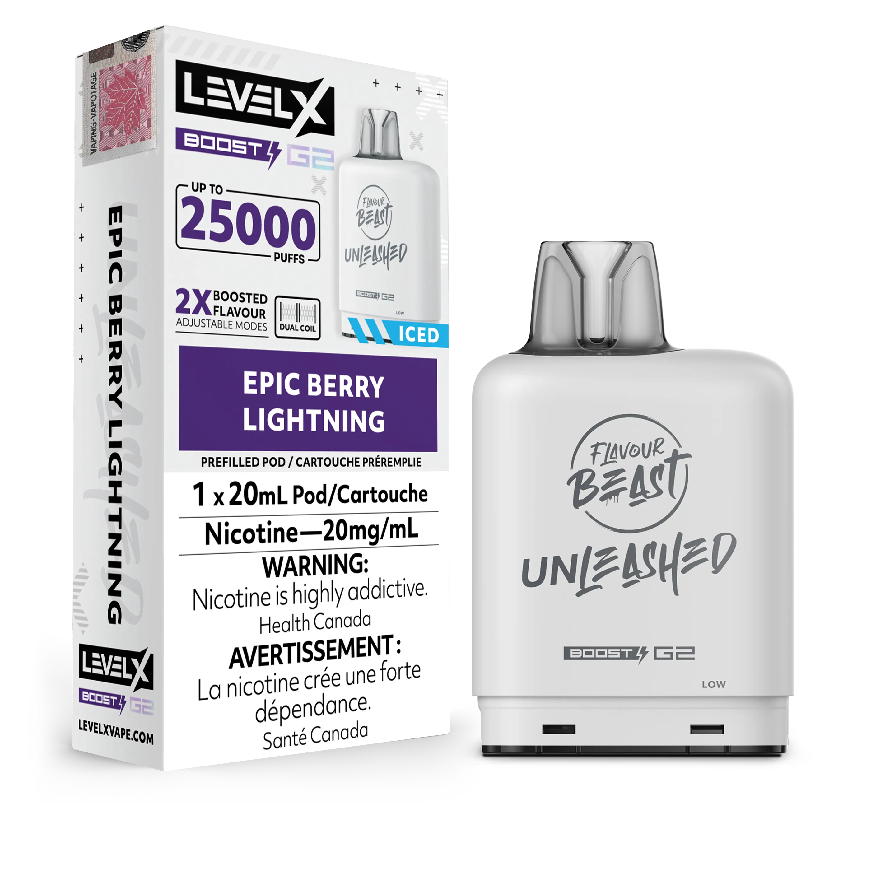 Level X Unleashed Boost G2 25K - Closed Pod System [FE]