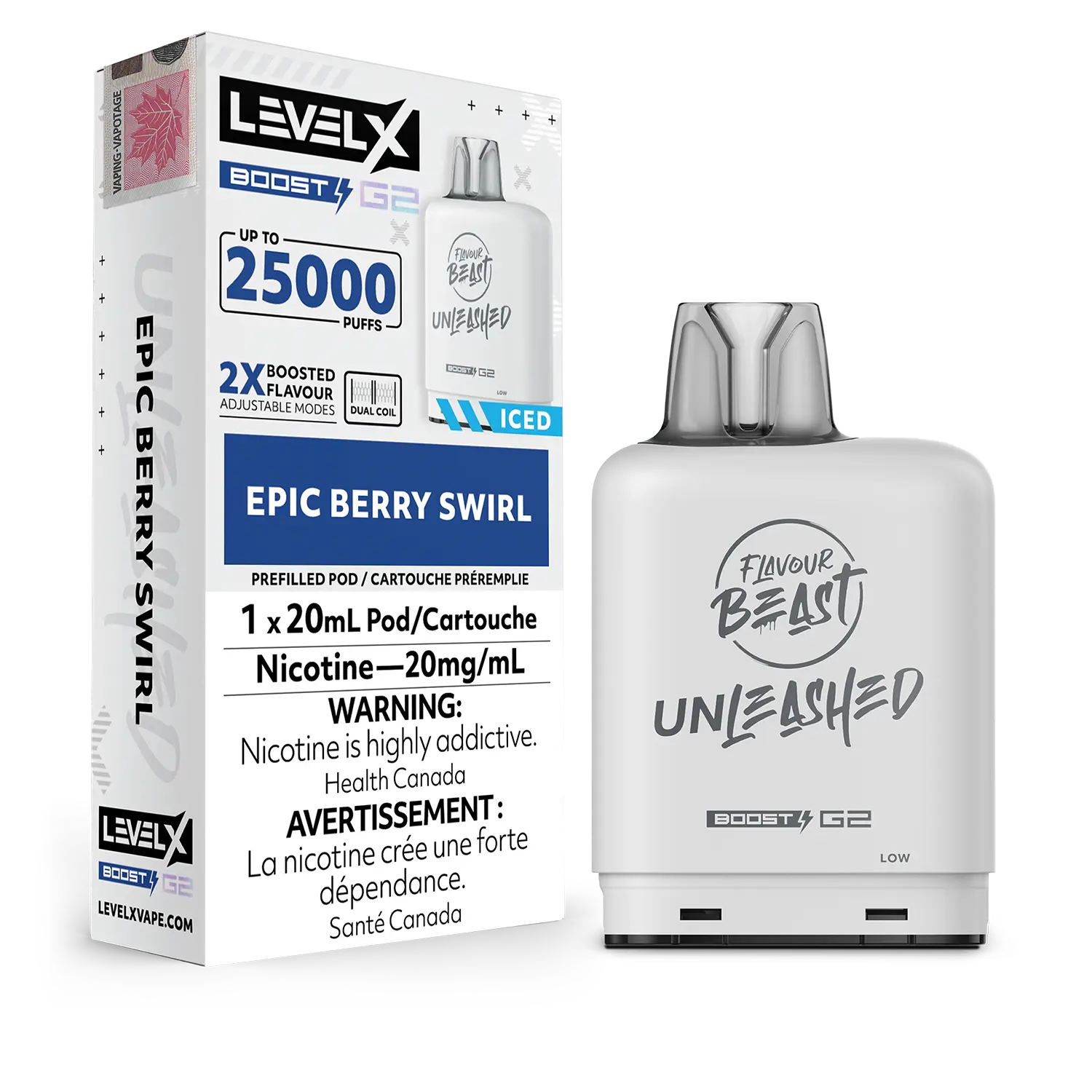 Level X Unleashed Boost G2 25K - Closed Pod System [FE]