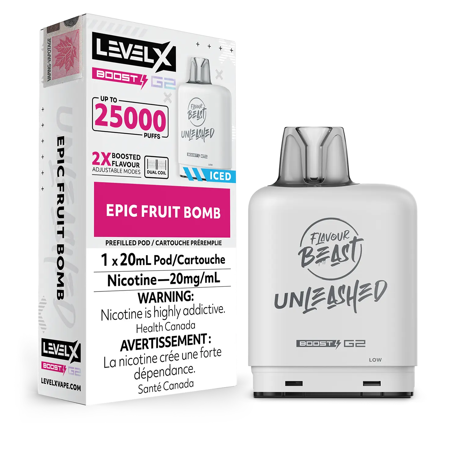 Level X Unleashed Boost G2 25K - Closed Pod System [FE]