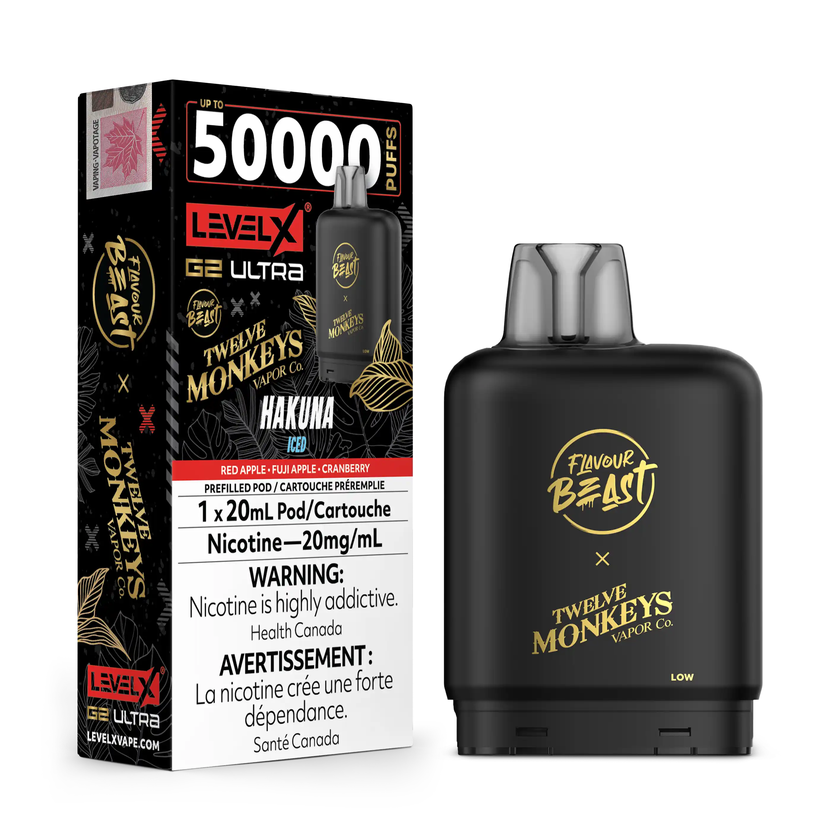 Twelve Monkeys x Level X G2 Ultra 50K - Closed Pod System [FE]
