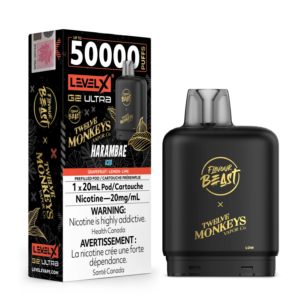 Twelve Monkeys x Level X G2 Ultra 50K - Closed Pod System [FE]