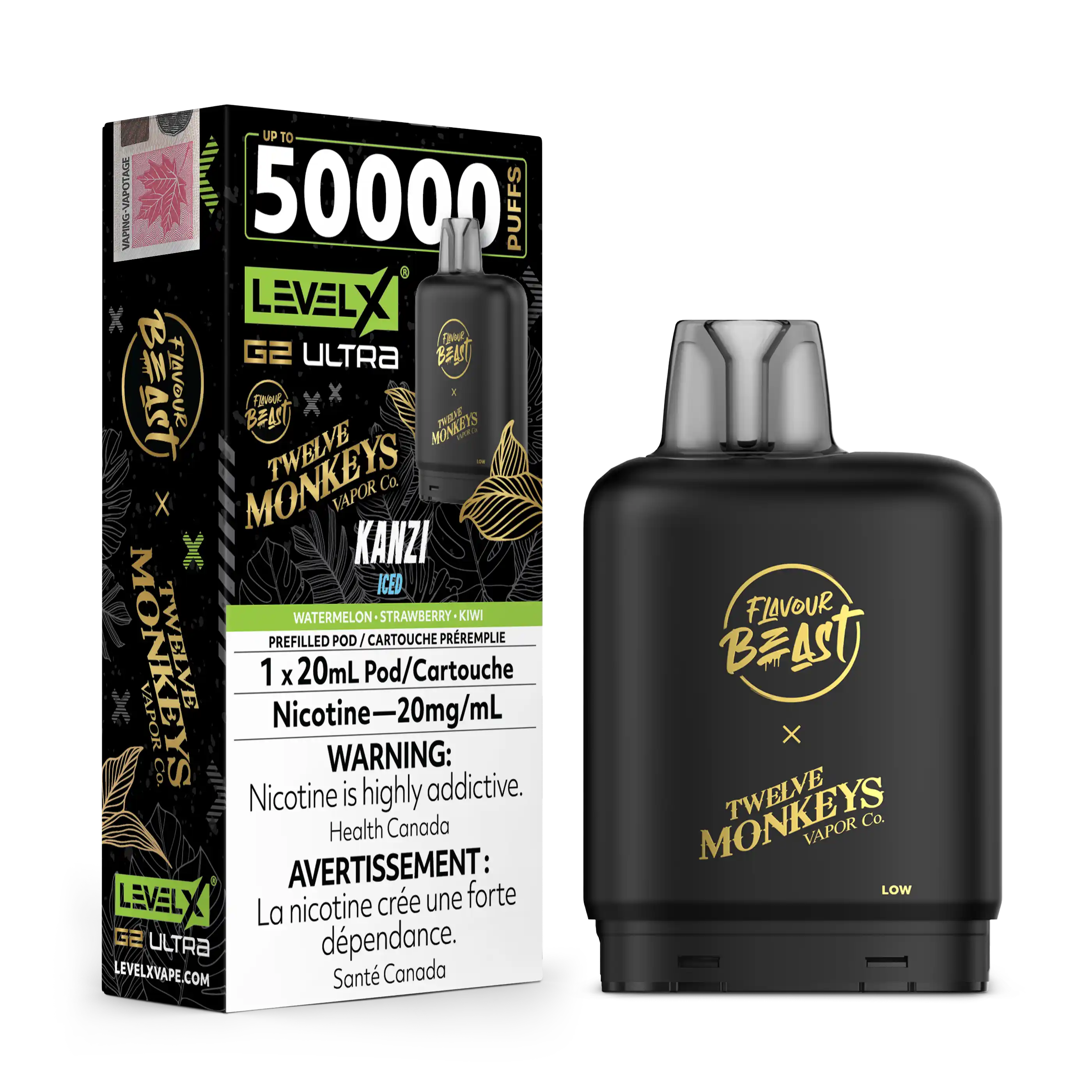 Twelve Monkeys x Level X G2 Ultra 50K - Closed Pod System [FE]