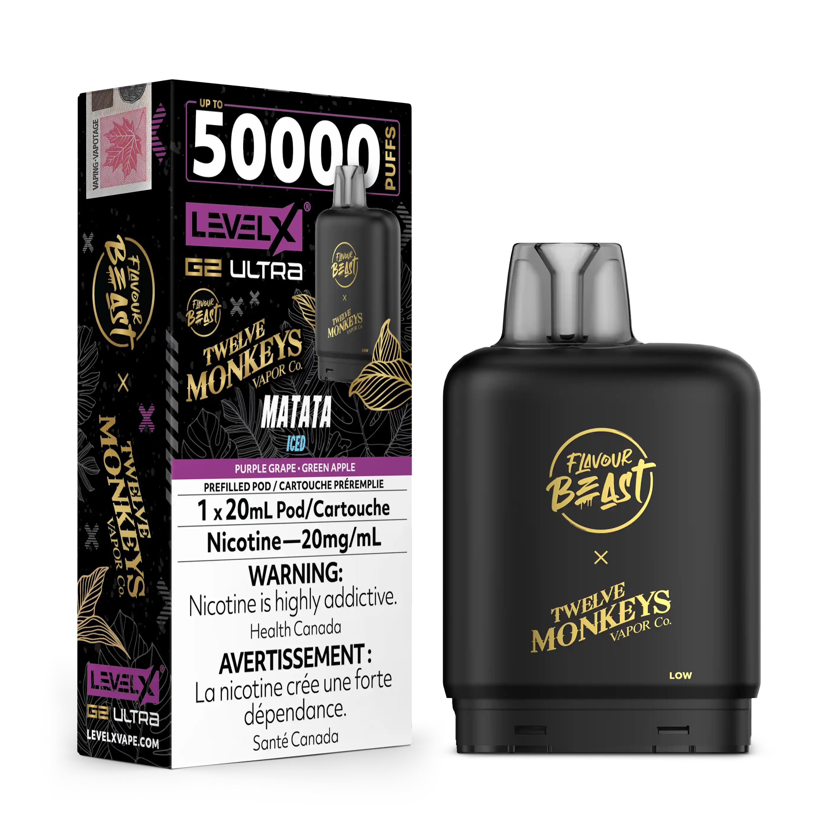Twelve Monkeys x Level X G2 Ultra 50K - Closed Pod System [FE]