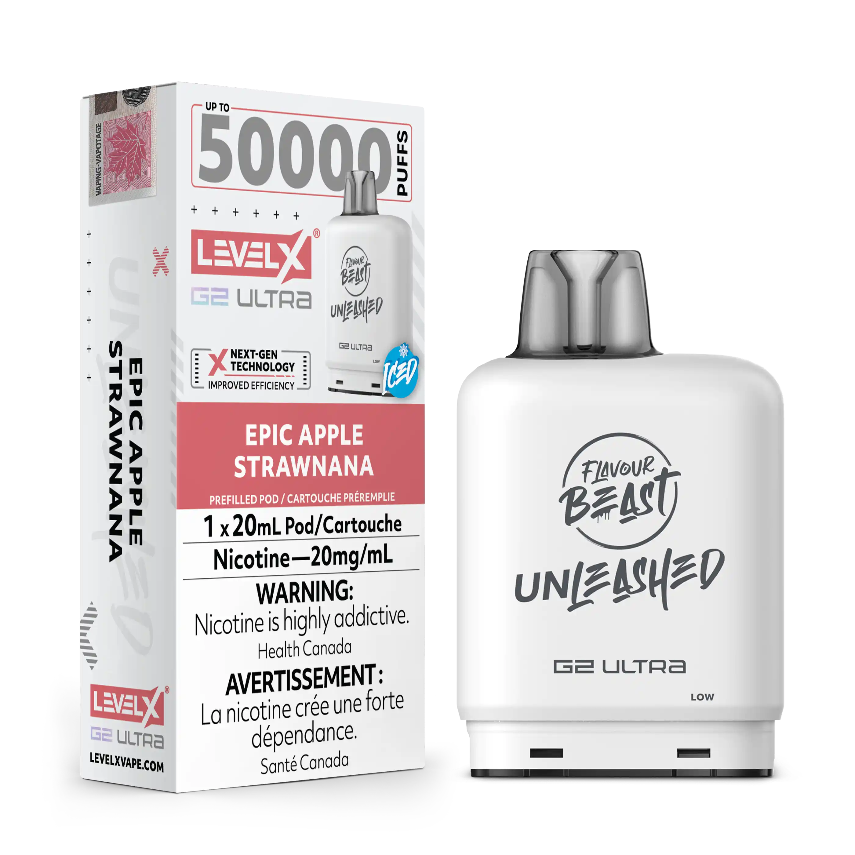 Level X Unleashed G2 Ultra 50K - Closed Pod System [ON]