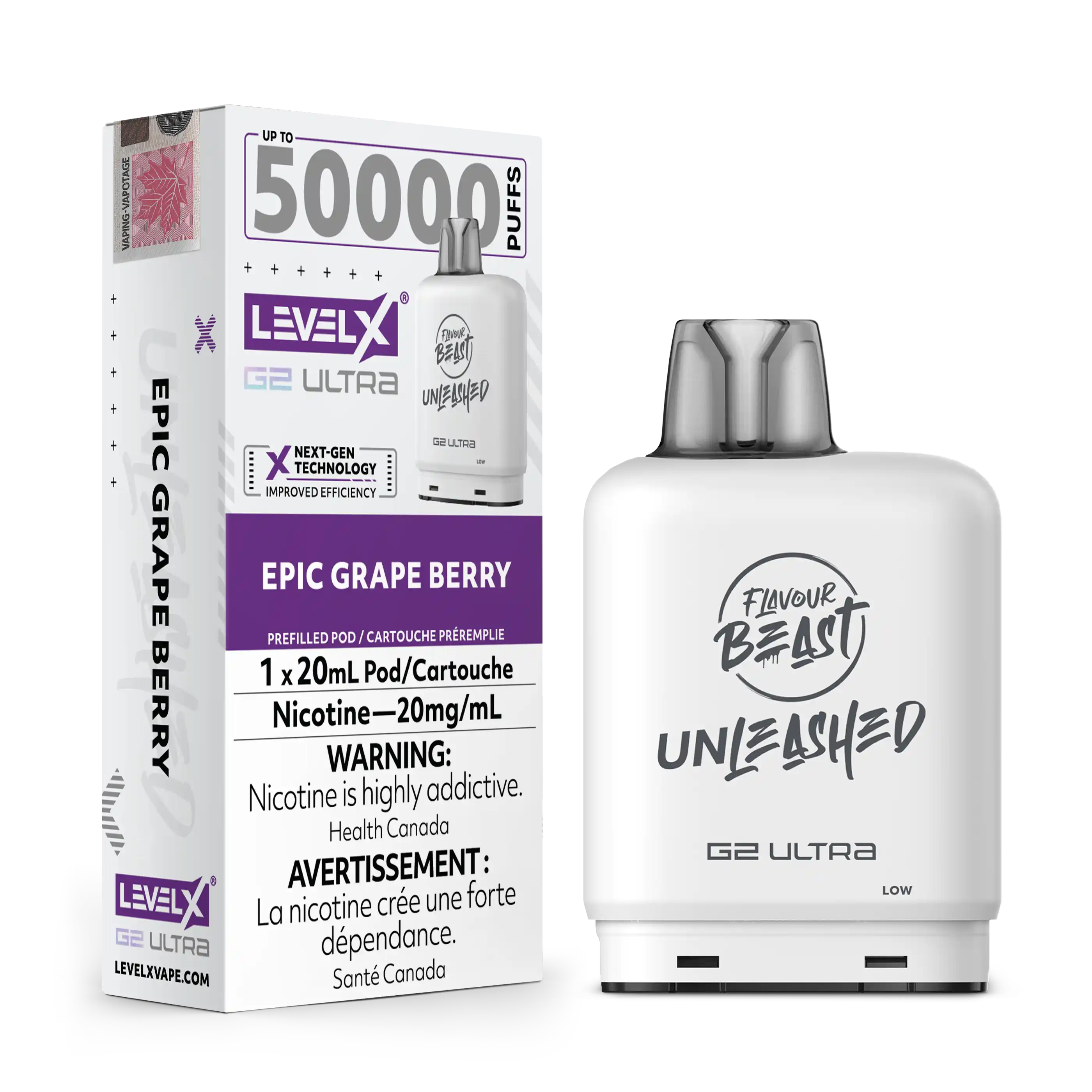 Level X Unleashed G2 Ultra 50K - Closed Pod System [FE]