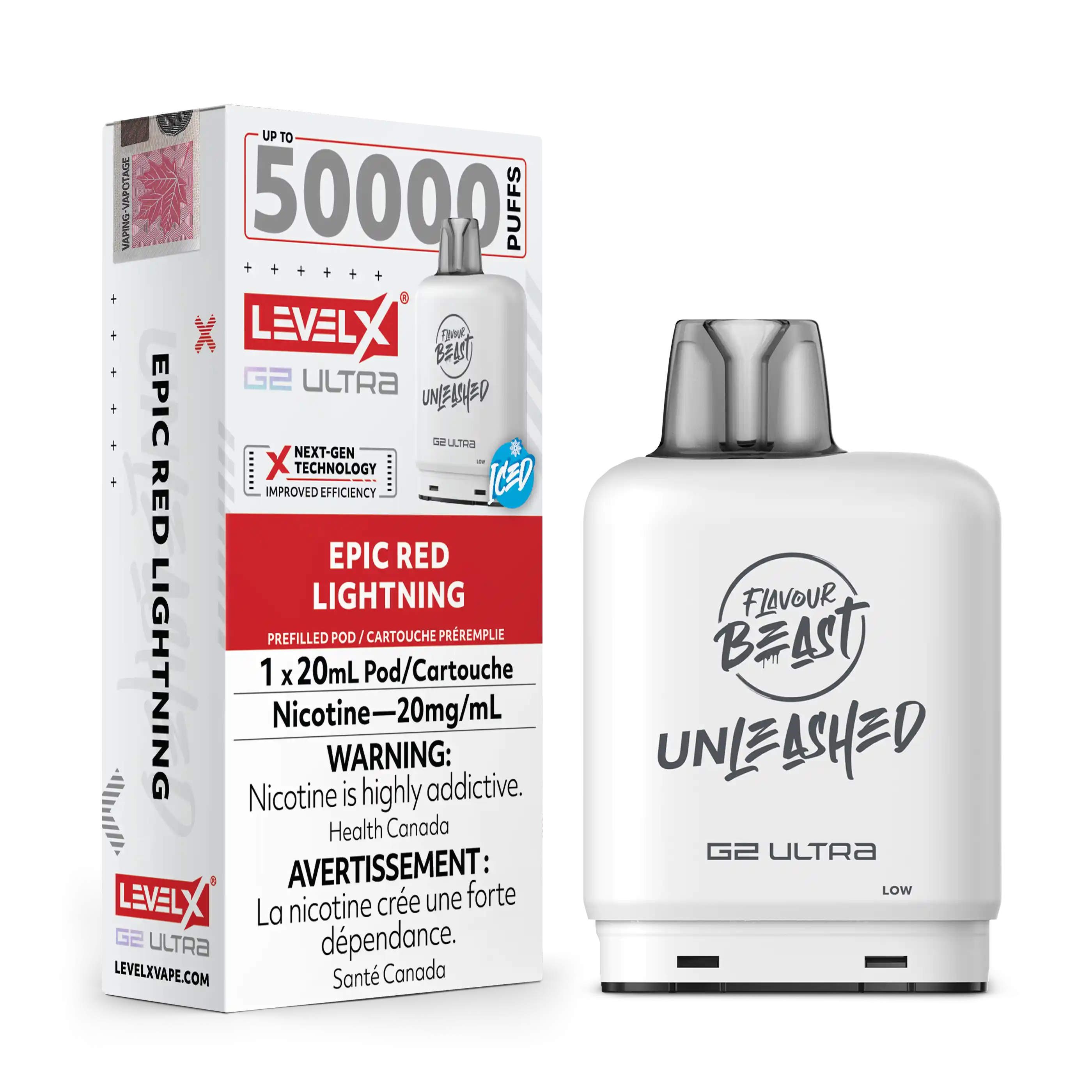 Level X Unleashed G2 Ultra 50K - Closed Pod System [FE]